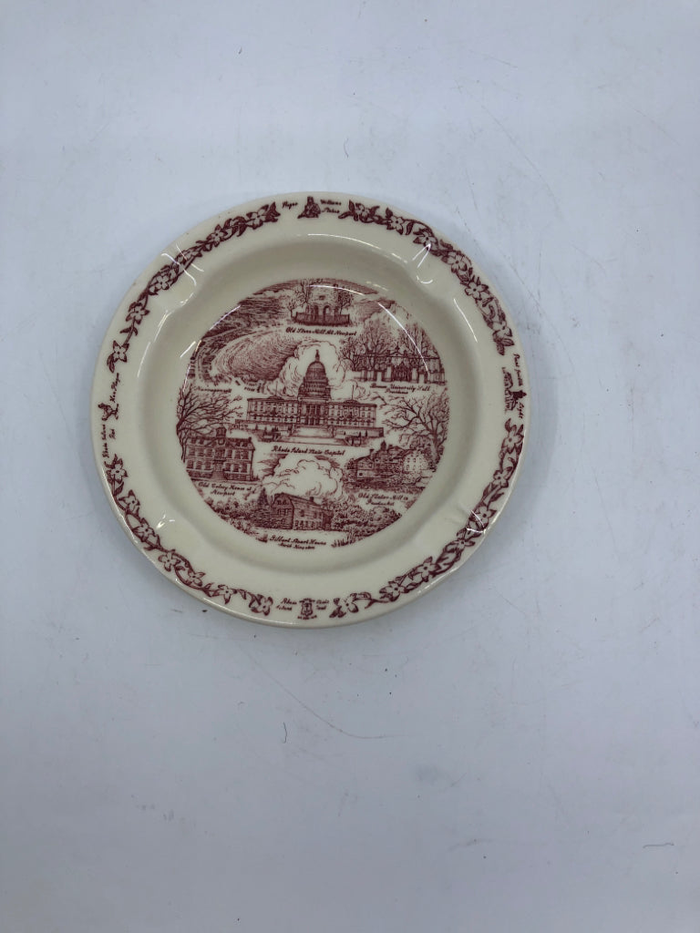 VTG RHODE ISLAND ASHTRAY VERNON KILNS.