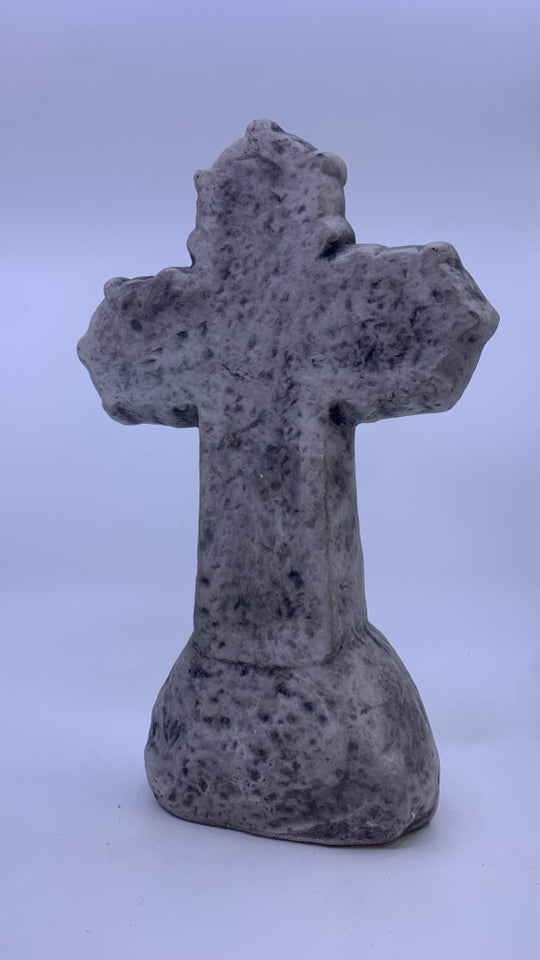 WITH GOD STONE CROSS W/ GLASS EMBEDDED.