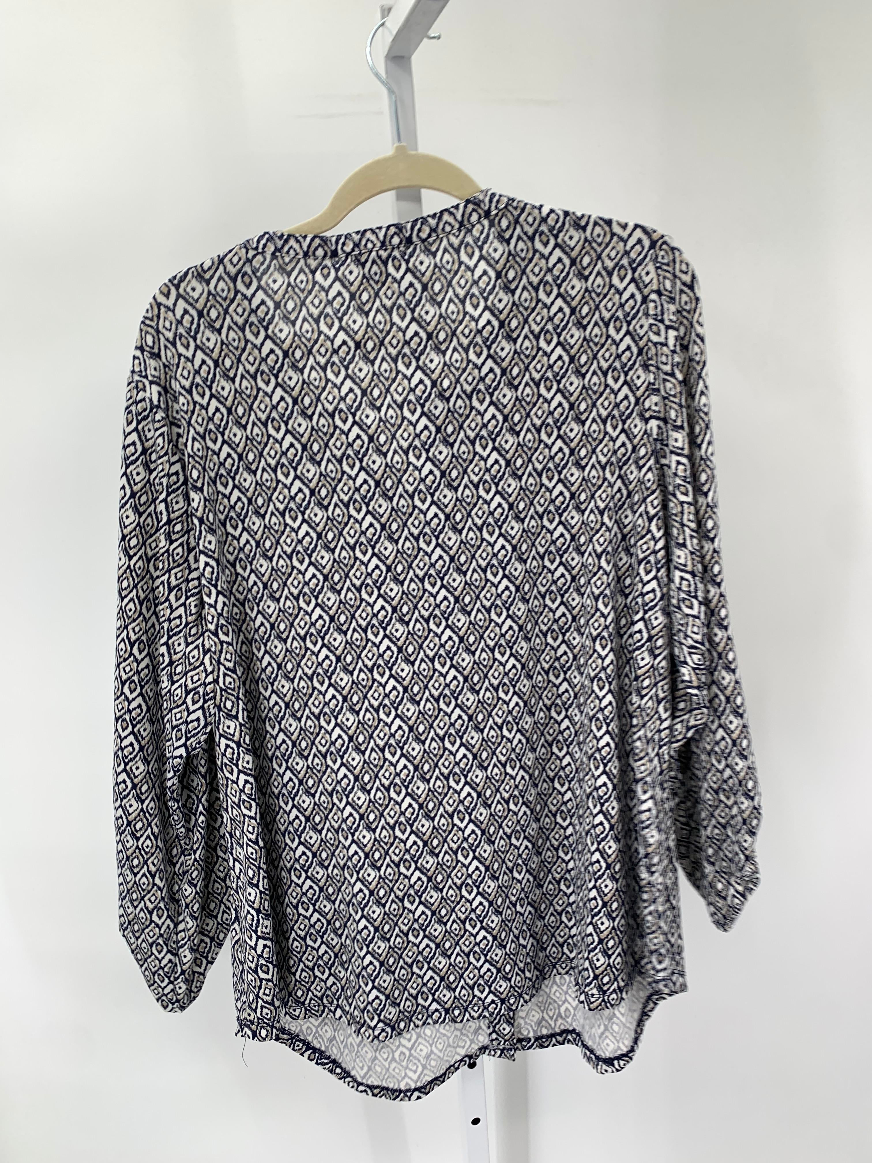 Roz & Ali Size 2X Womens Long Sleeve Shirt