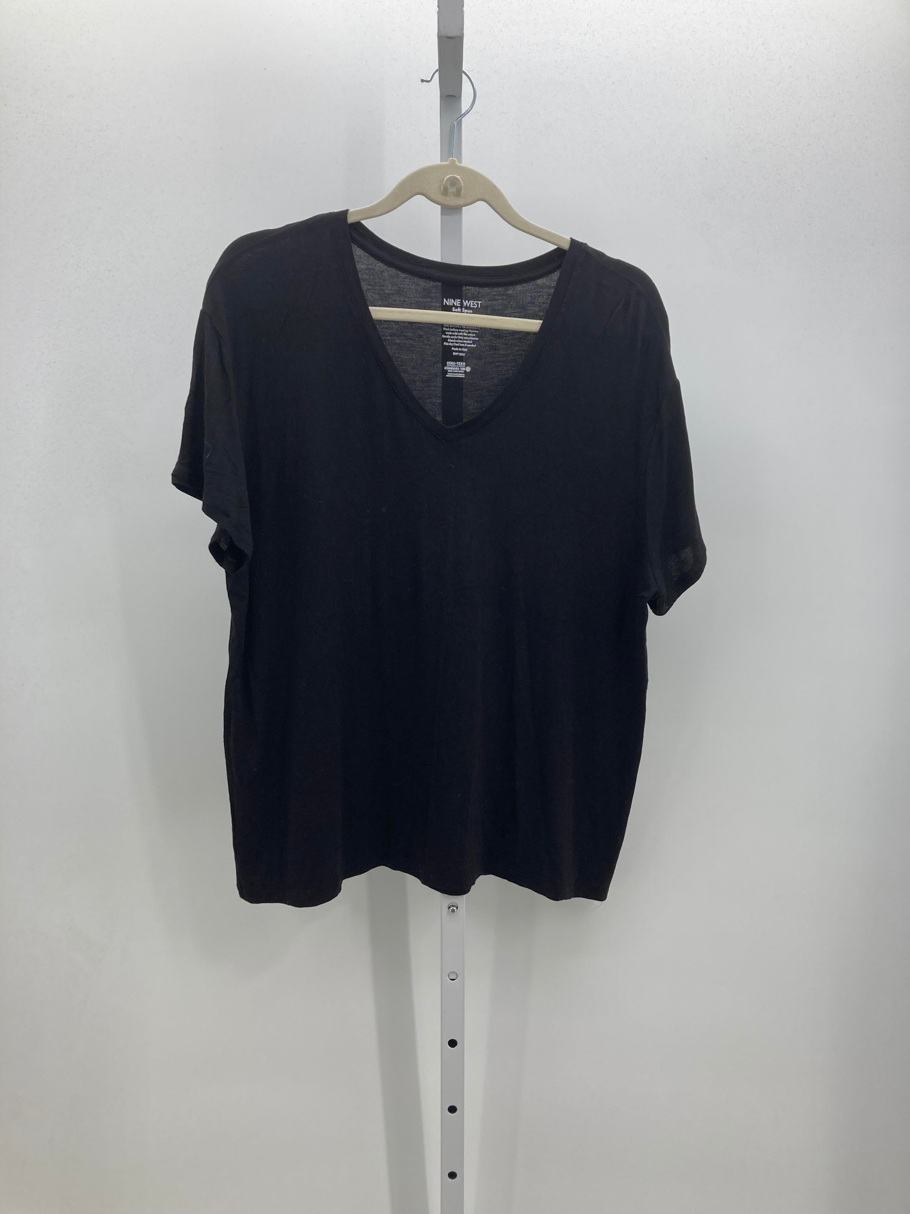 Nine West Size Extra Large Misses Short Sleeve Shirt