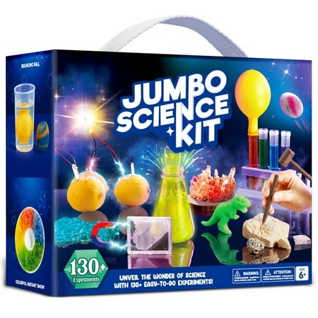 Joyfy 130+ Jumbo Science Kits for Kids Stem Project Educational Toys Gifts for B