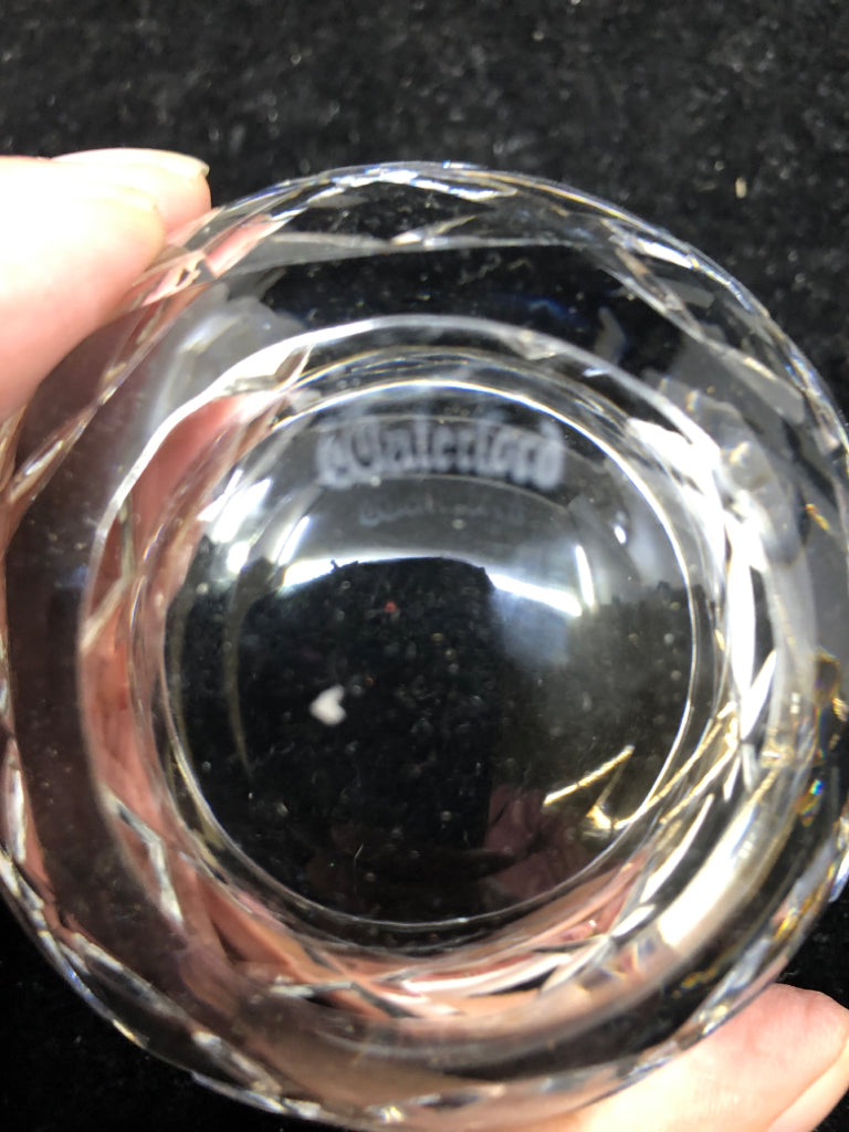 SMALL WATERFORD CRYSTAL RING BOWL.
