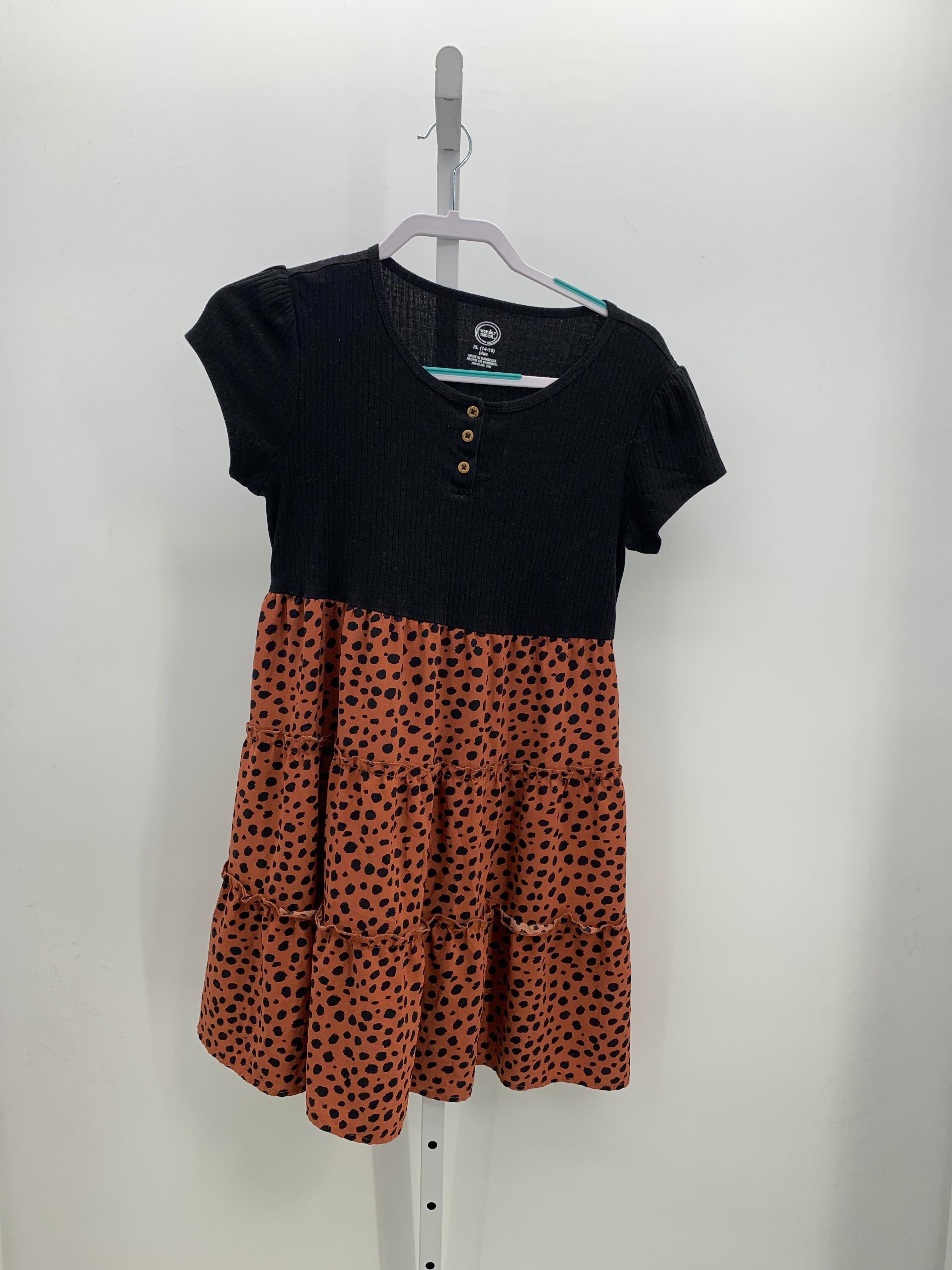 Wonder Nation Size 14-16 Girls Short Sleeve Dress