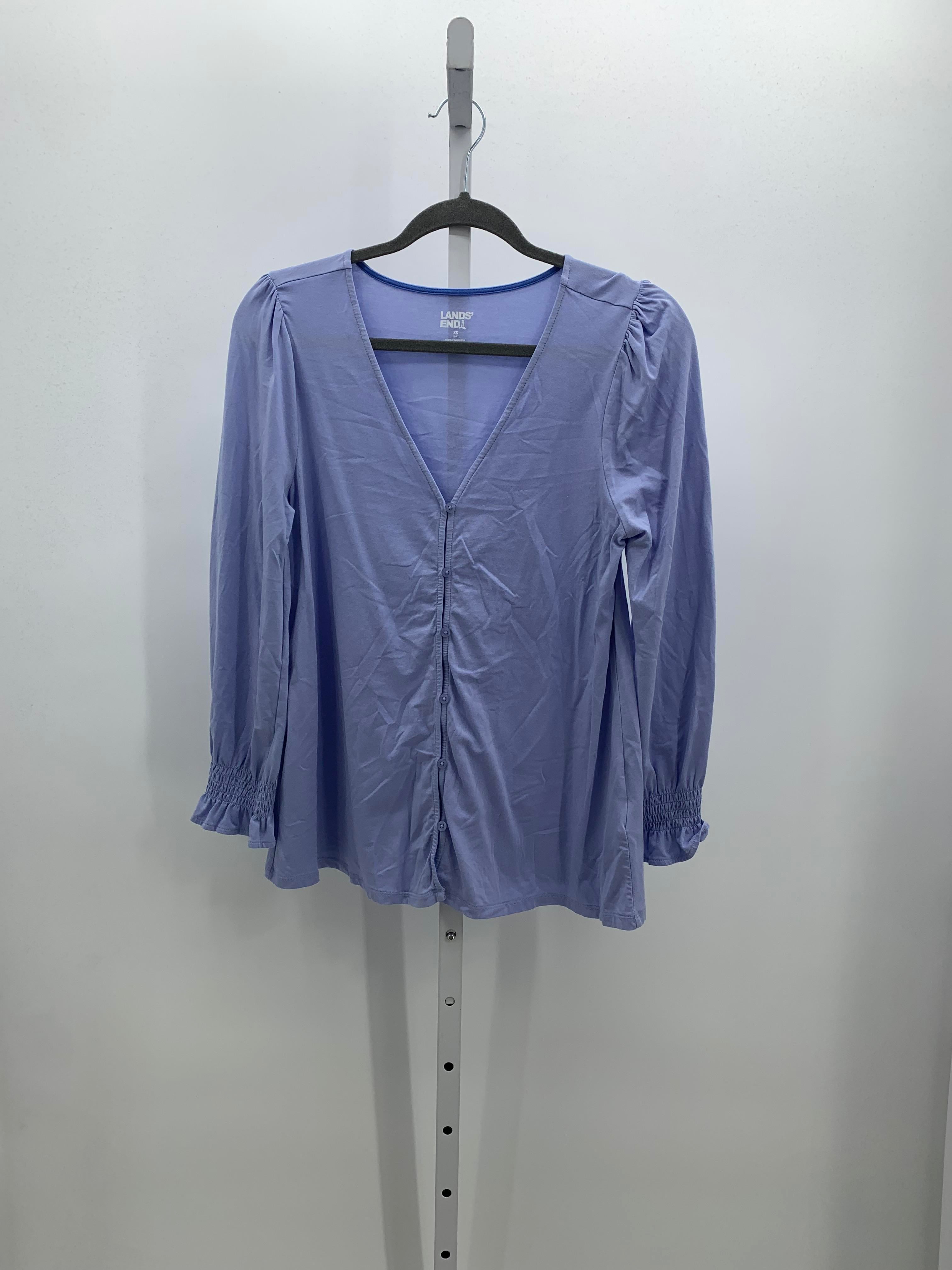 Lands End Size X Small Misses Long Sleeve Shirt