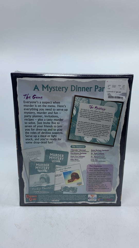 NIB MURDER MYSTERY PARTY GAME.