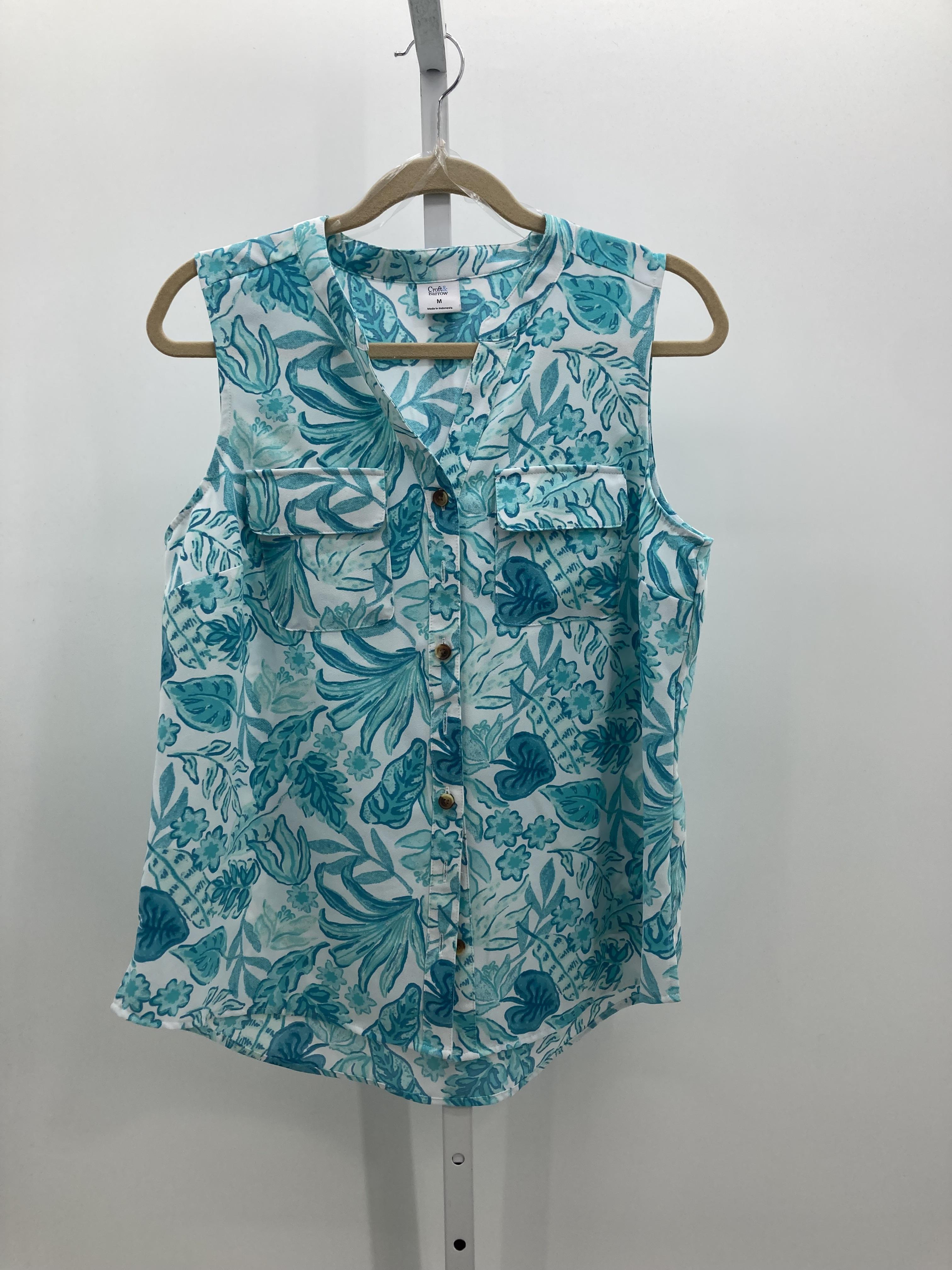 Croft & Barrow Size Medium Misses Sleeveless Shirt