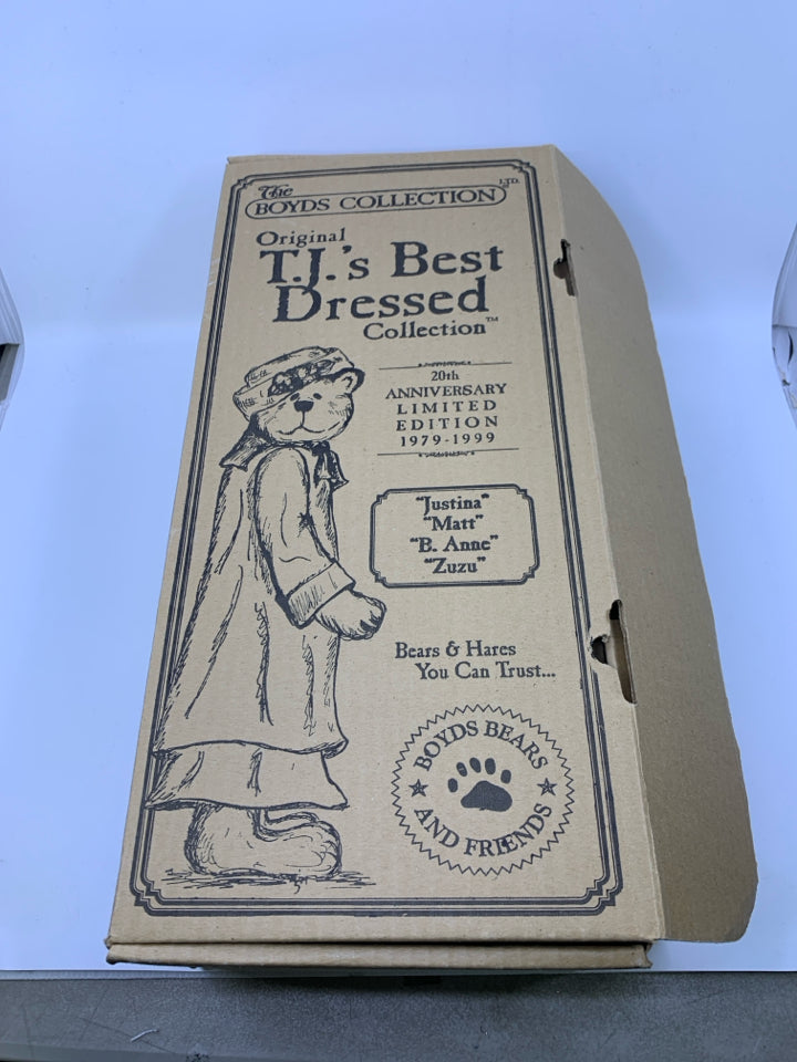 5PC BOYDS BEAR 20TH COLLECTION IN BOX.