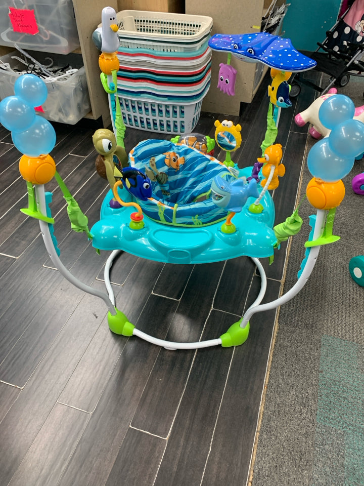 Disney Baby Finding Nemo Sea of Activities Jumper: Plays Music, Freestanding, Ma