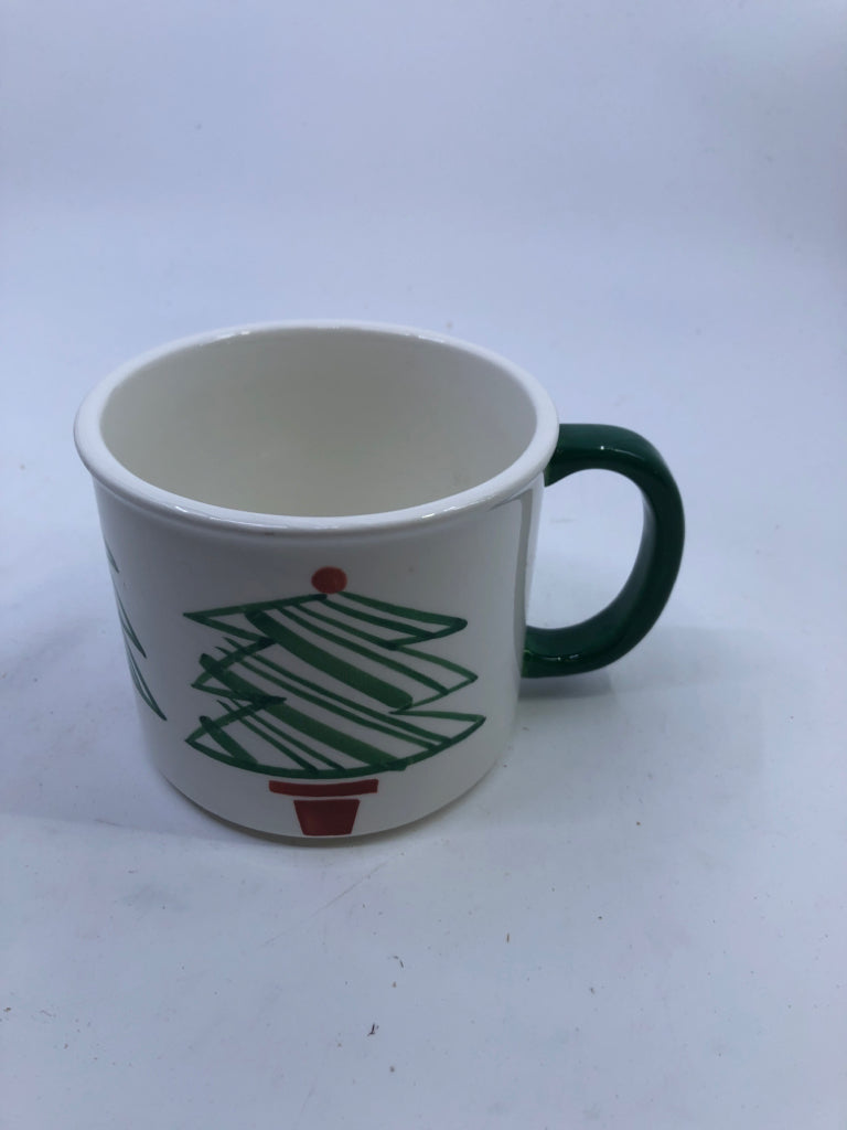 CHRISTMAS TREE MUG- CRATE & BARREL.