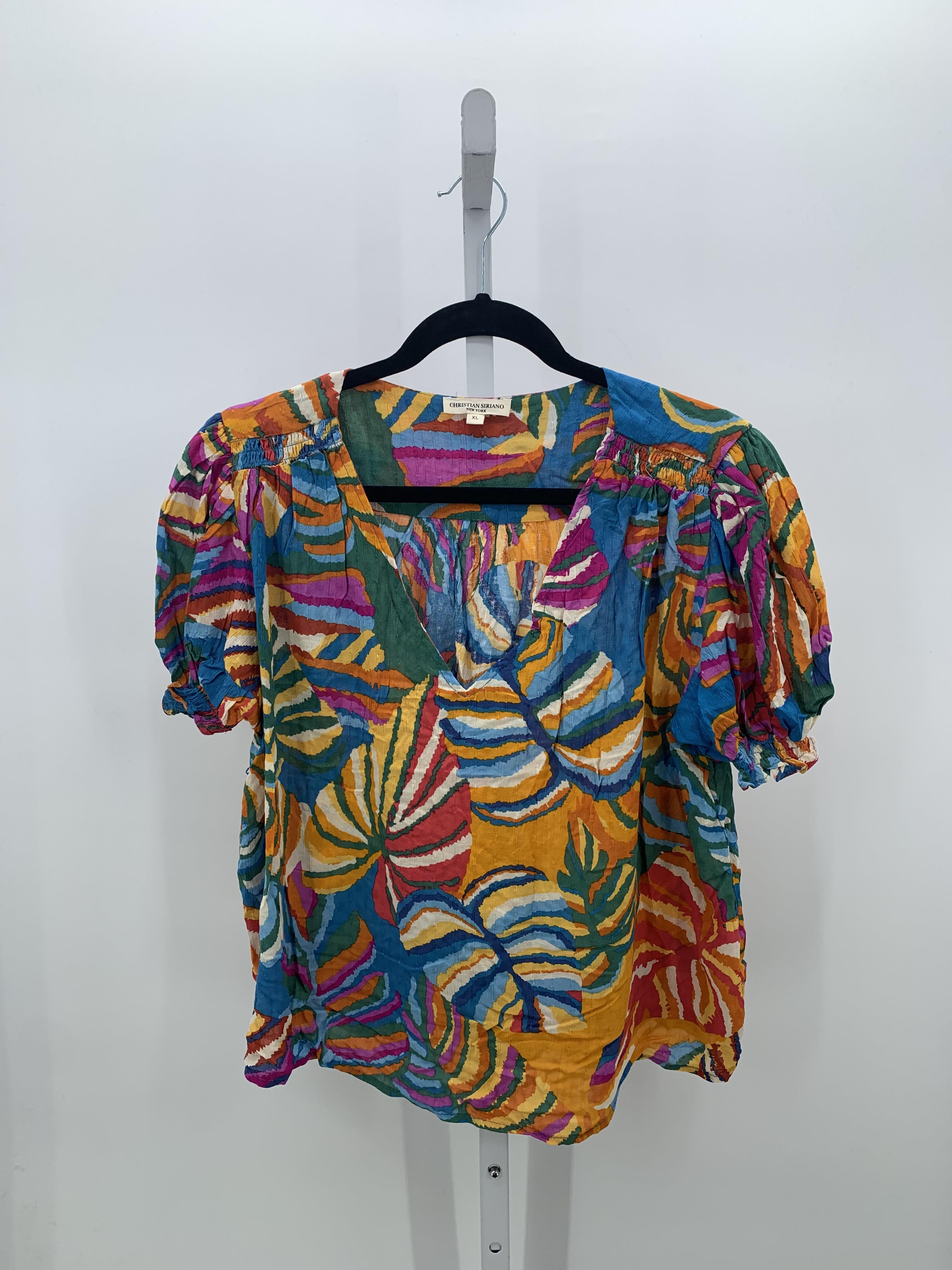 Christian Siriano Size Extra Large Misses Short Sleeve Shirt