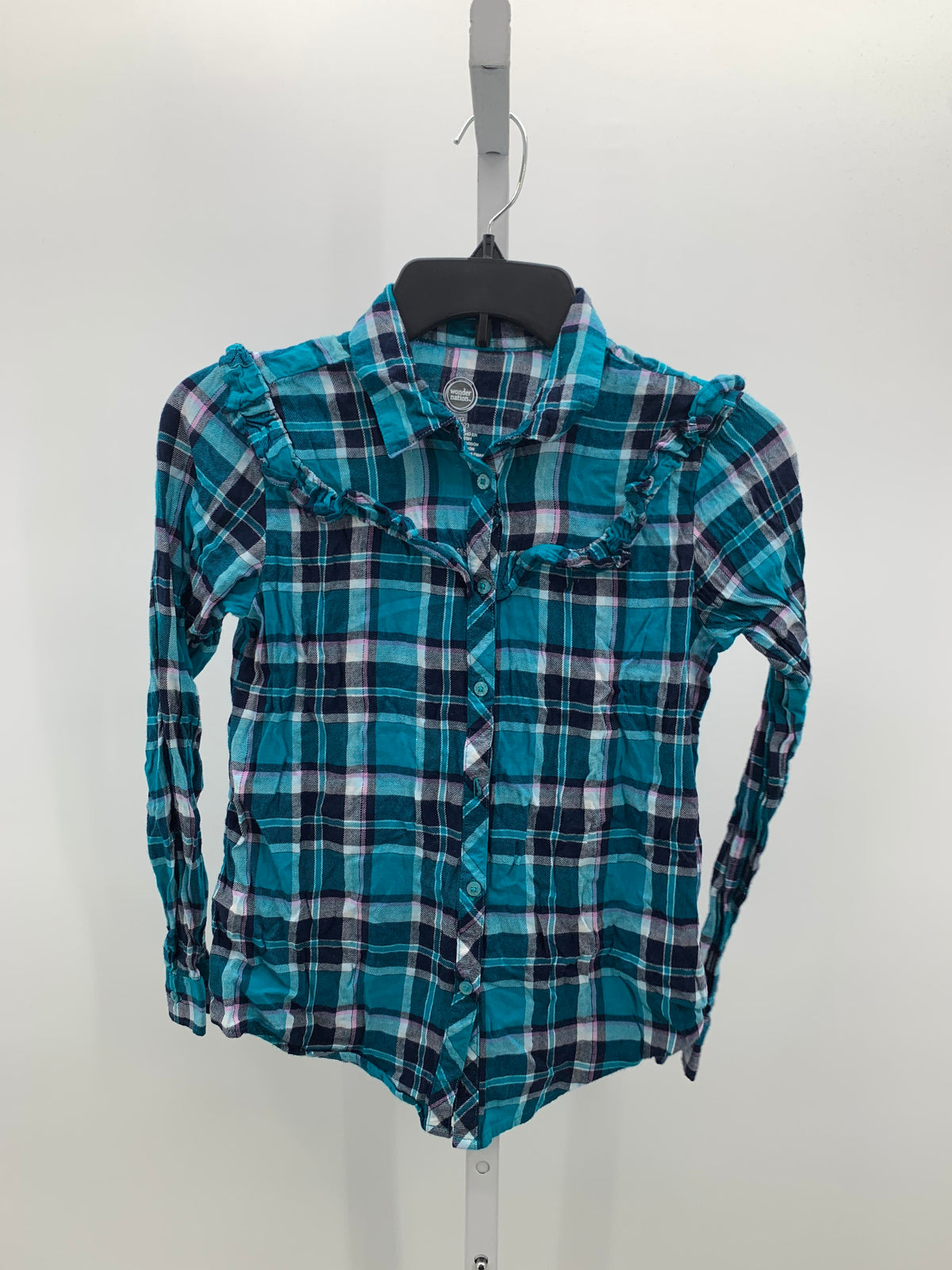 Wonder Nation Size 10-12 Girls Long Sleeve Shirt
