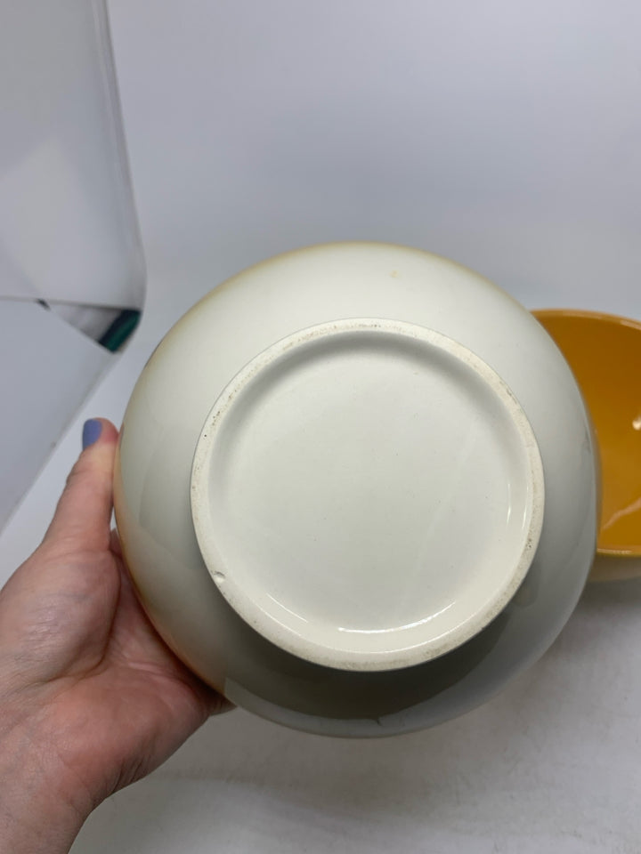 2 OMBRE SERVING BOWLS.