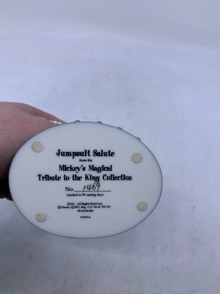 MICKEY MOUSE JUMPSUIT SALUTE ELVIS FIGURINE.