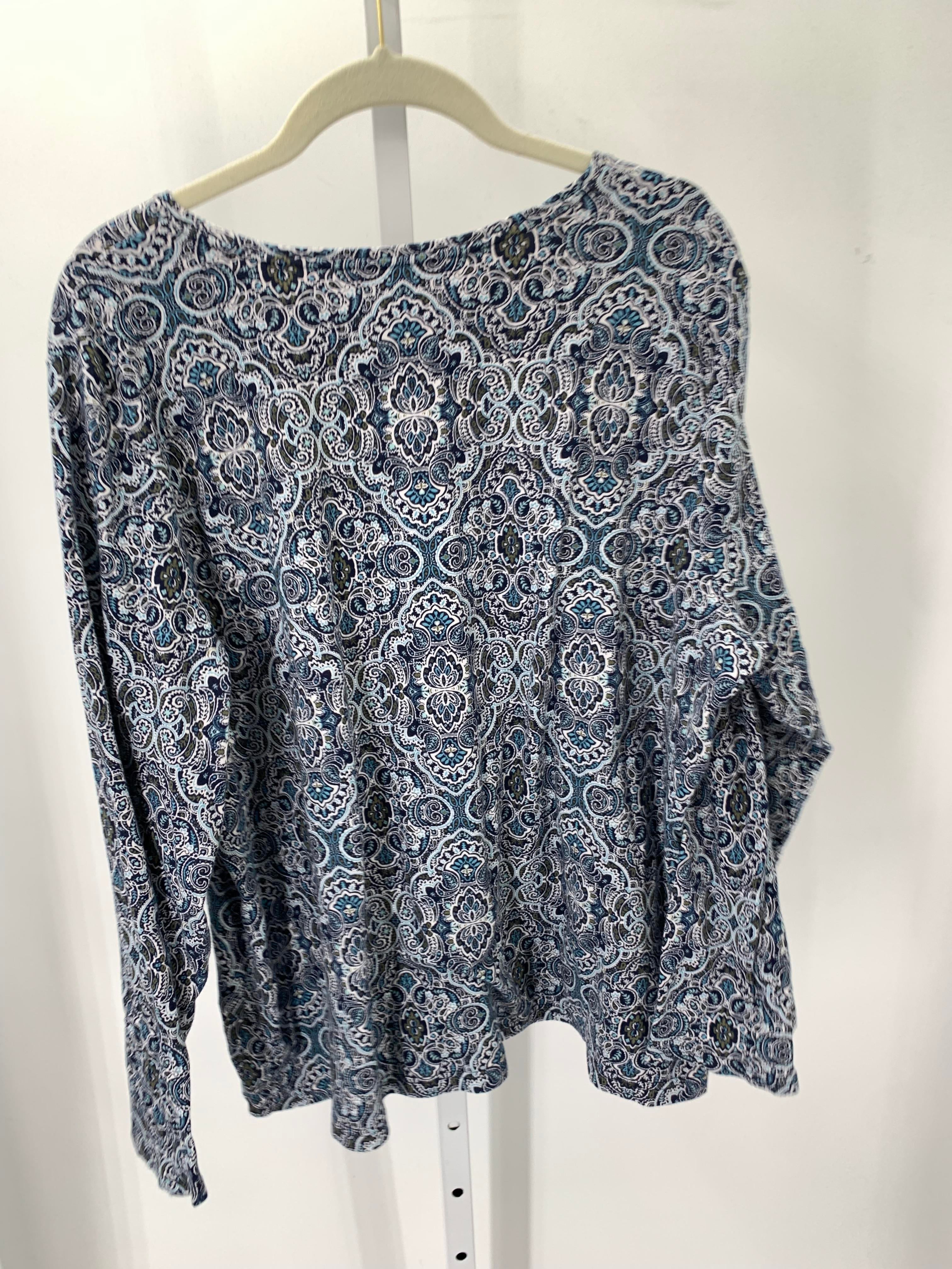Croft & Barrow Size 2X Womens Long Sleeve Shirt