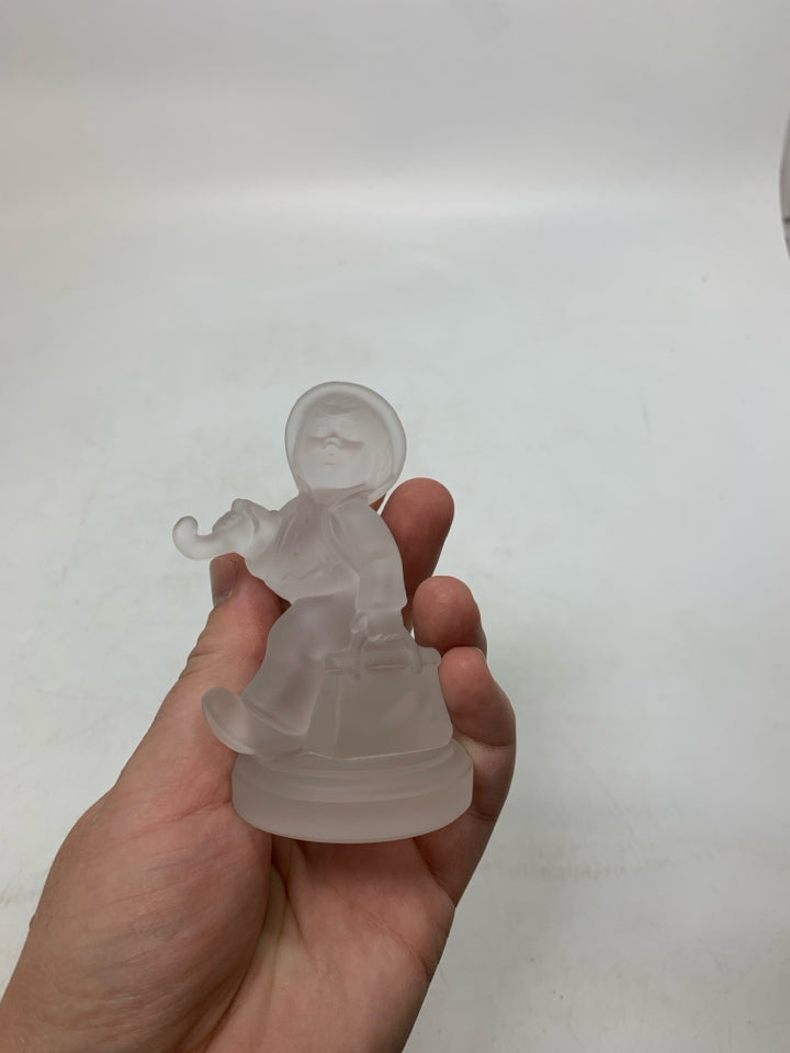 LEAD CRYSTAL HUMMEL MERRY WANDERER FIGURINE.