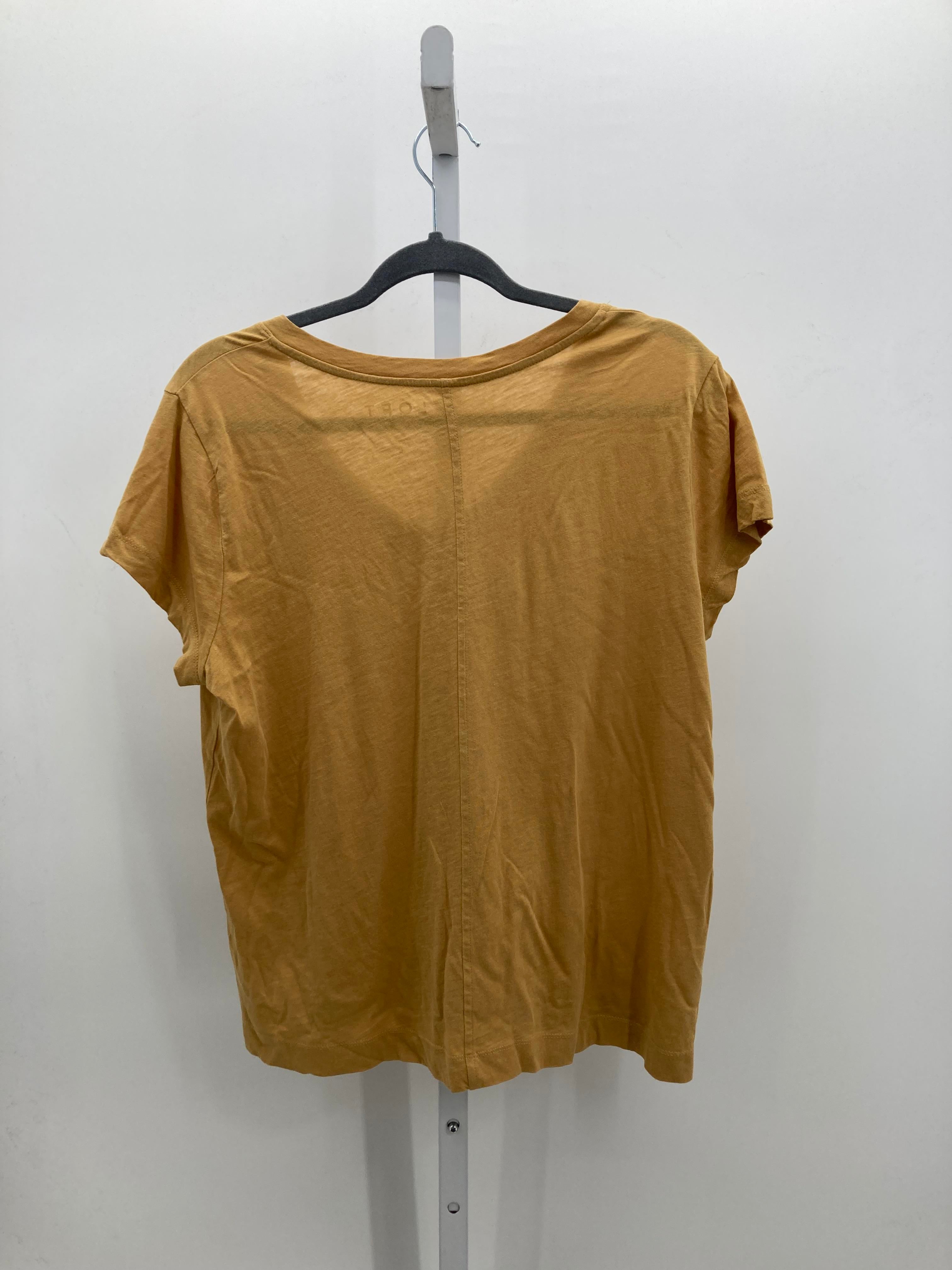 Loft Size Large Misses Short Sleeve Shirt