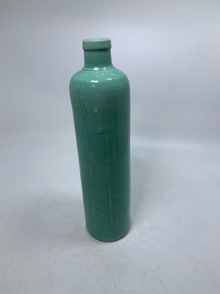 STONEWARE AQUA VASE.