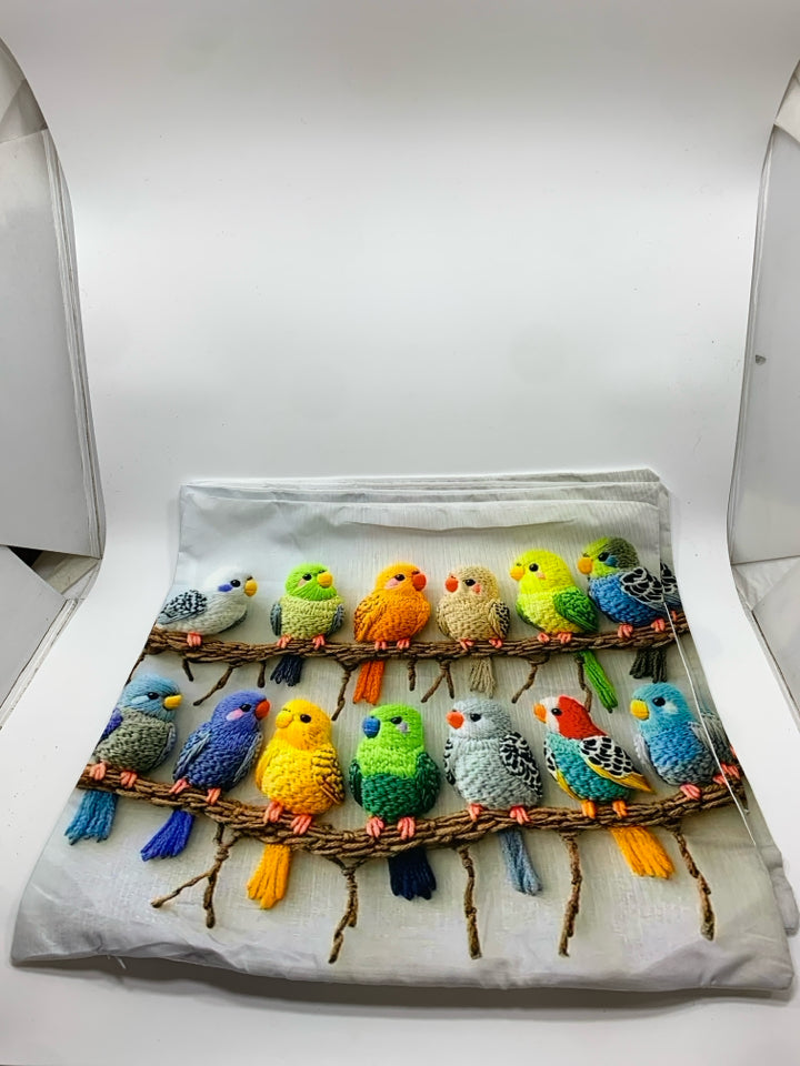 BIRD PRINT PILLOW SHAM.
