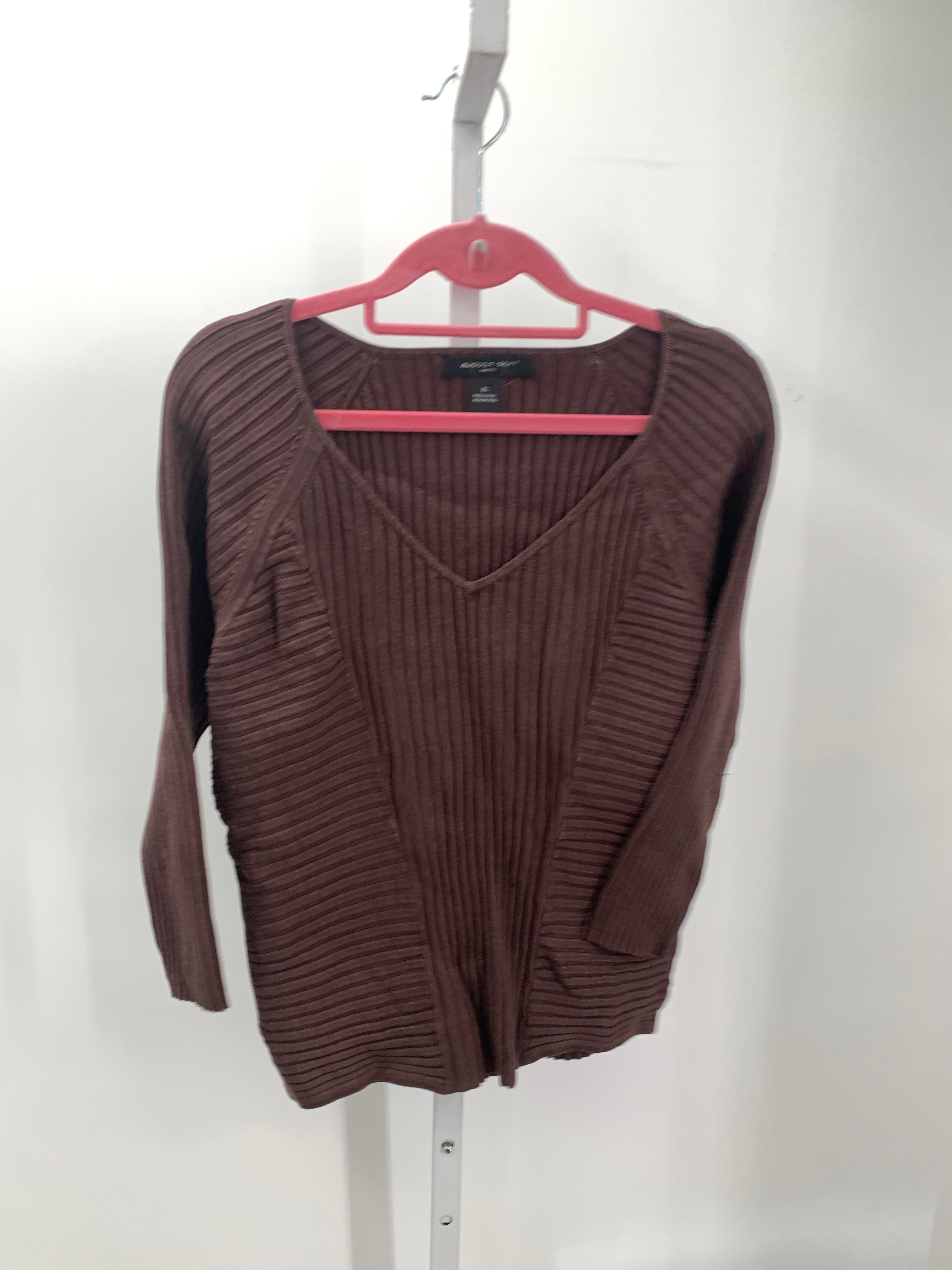 August Silk Size Extra Large Misses 3/4 Sleeve Sweater