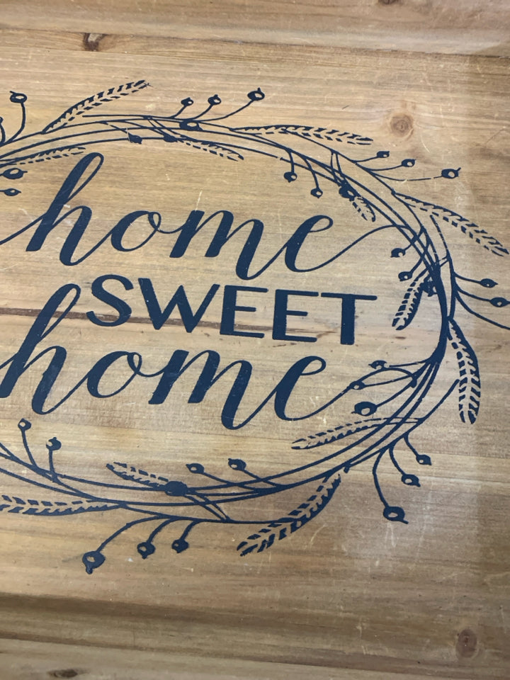 HOME SWEET HOME WOODEN TRAY.