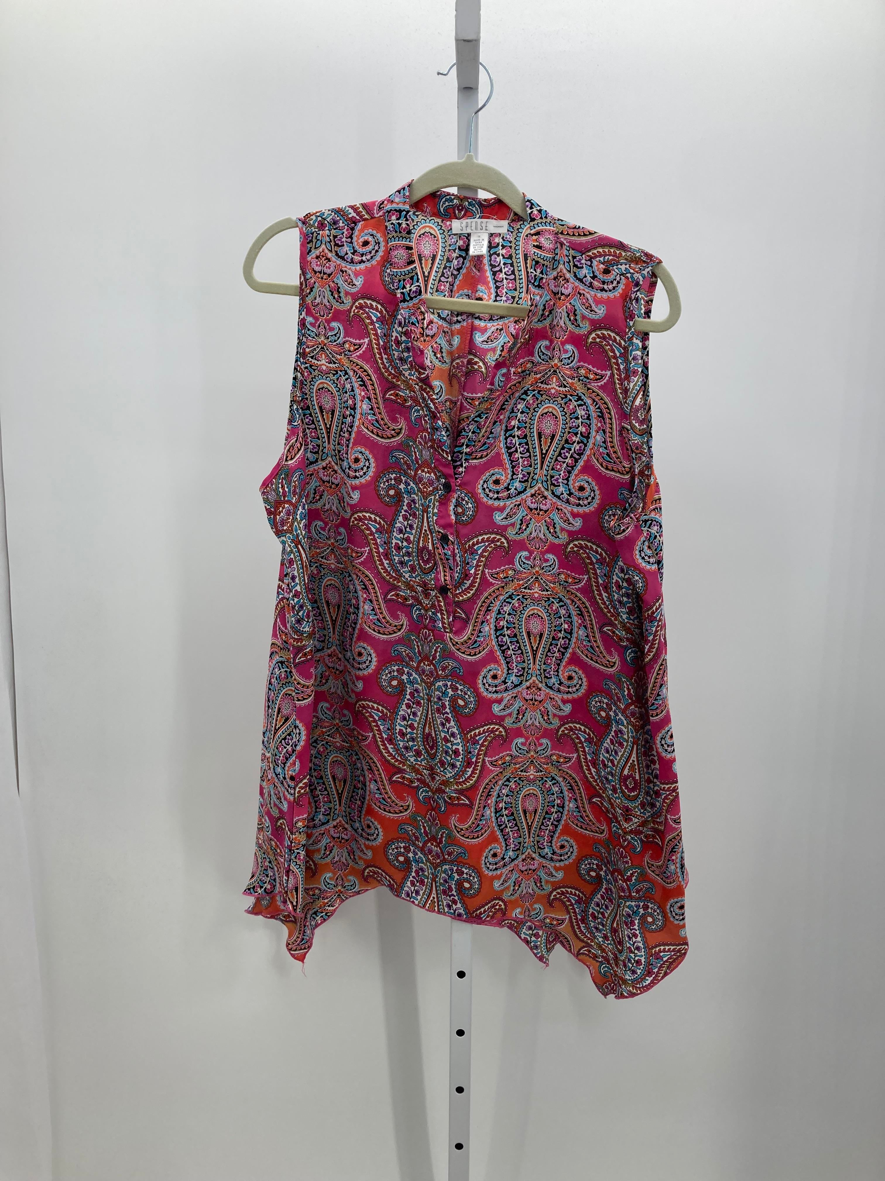Spense Size 1X Womens Sleeveless Shirt