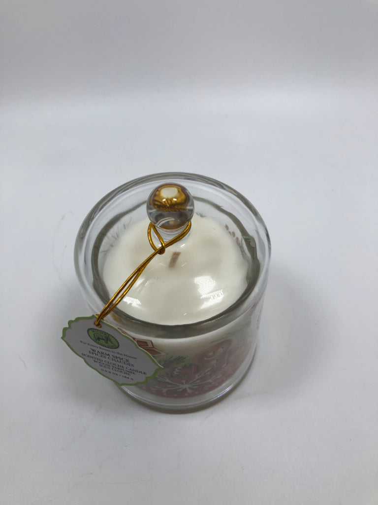 SCENTED CLOCHE CANDLE-WARM SPICE.