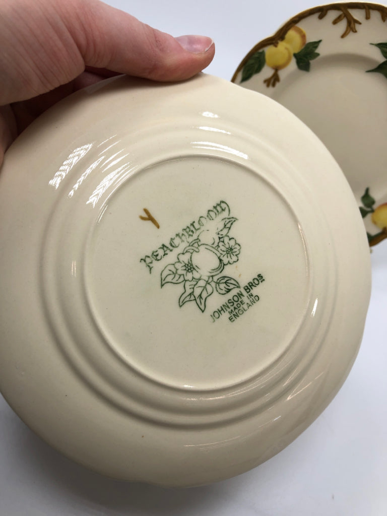 50PC PEACH BLOOM DINNER SET SERVICE FOR 8+.