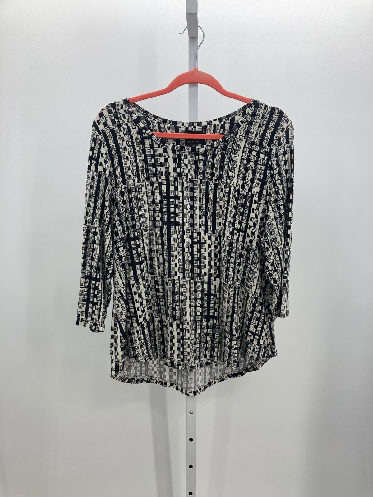 JM Collection Size Large Petite Petite 3/4 Sleeve Shirt