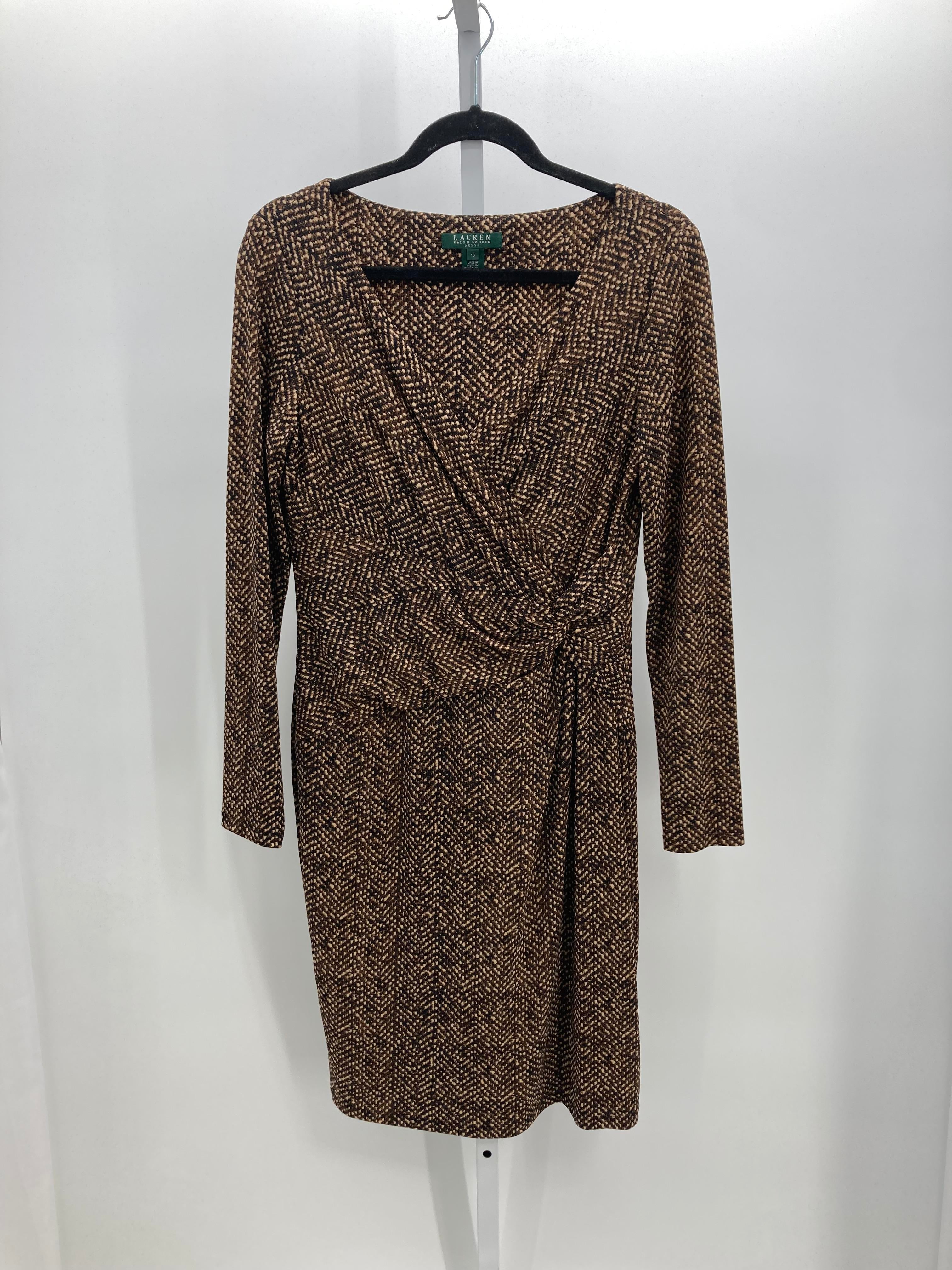 Ralph Lauren Size 10 Misses Long Sleeve Dress