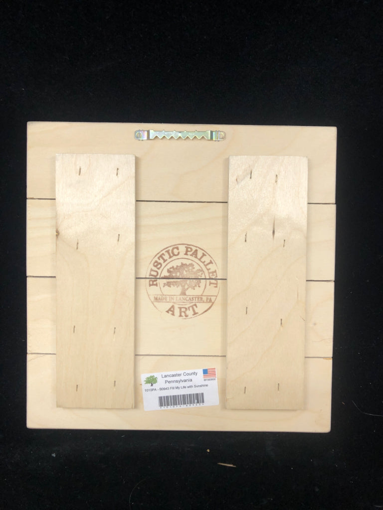 FAMILY YOU FILL MY LIFE W/ SUNSHINE WALL ART.