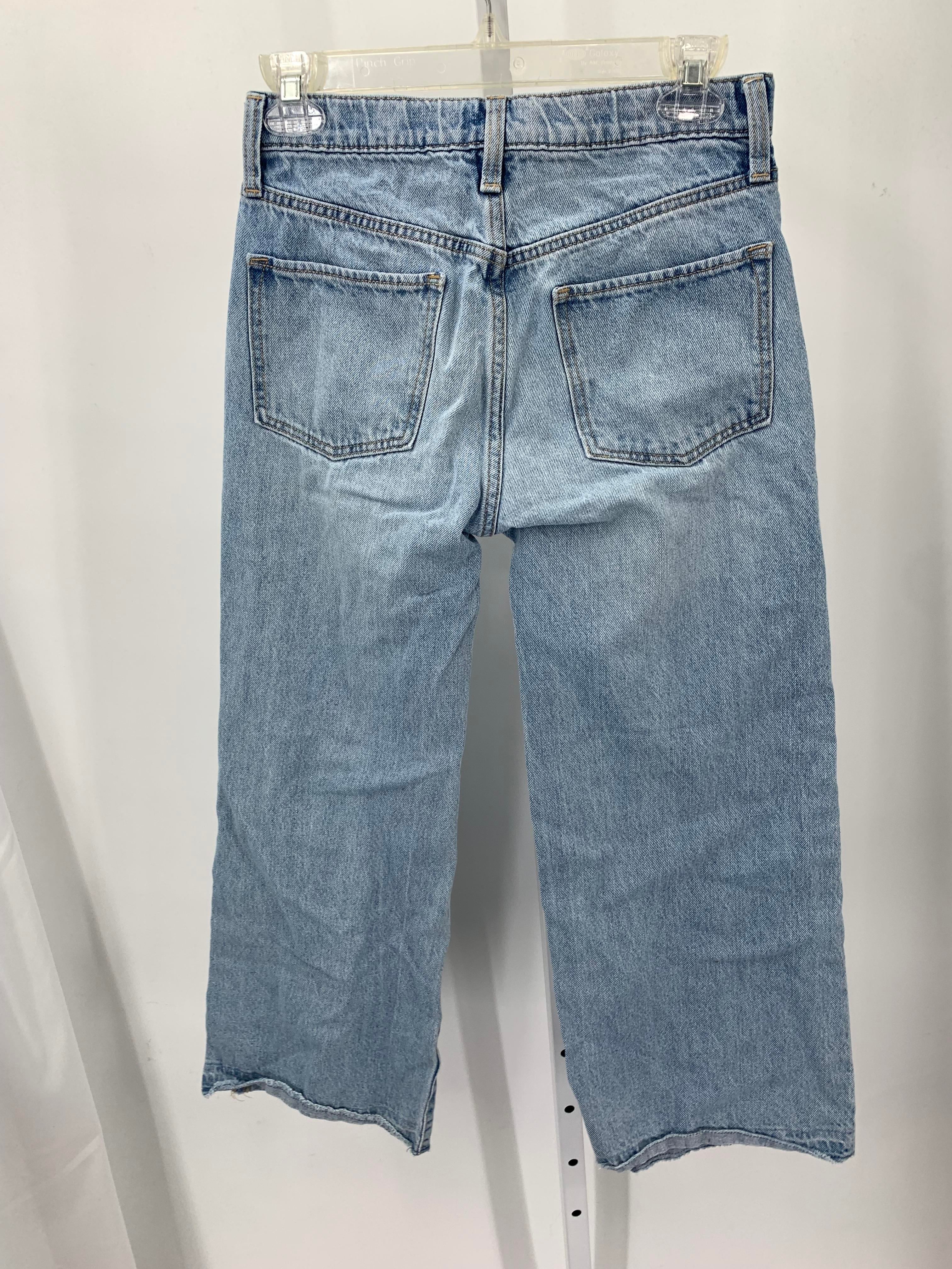 ADJ WAIST HIGH RISE BAGGY WIDE LEG