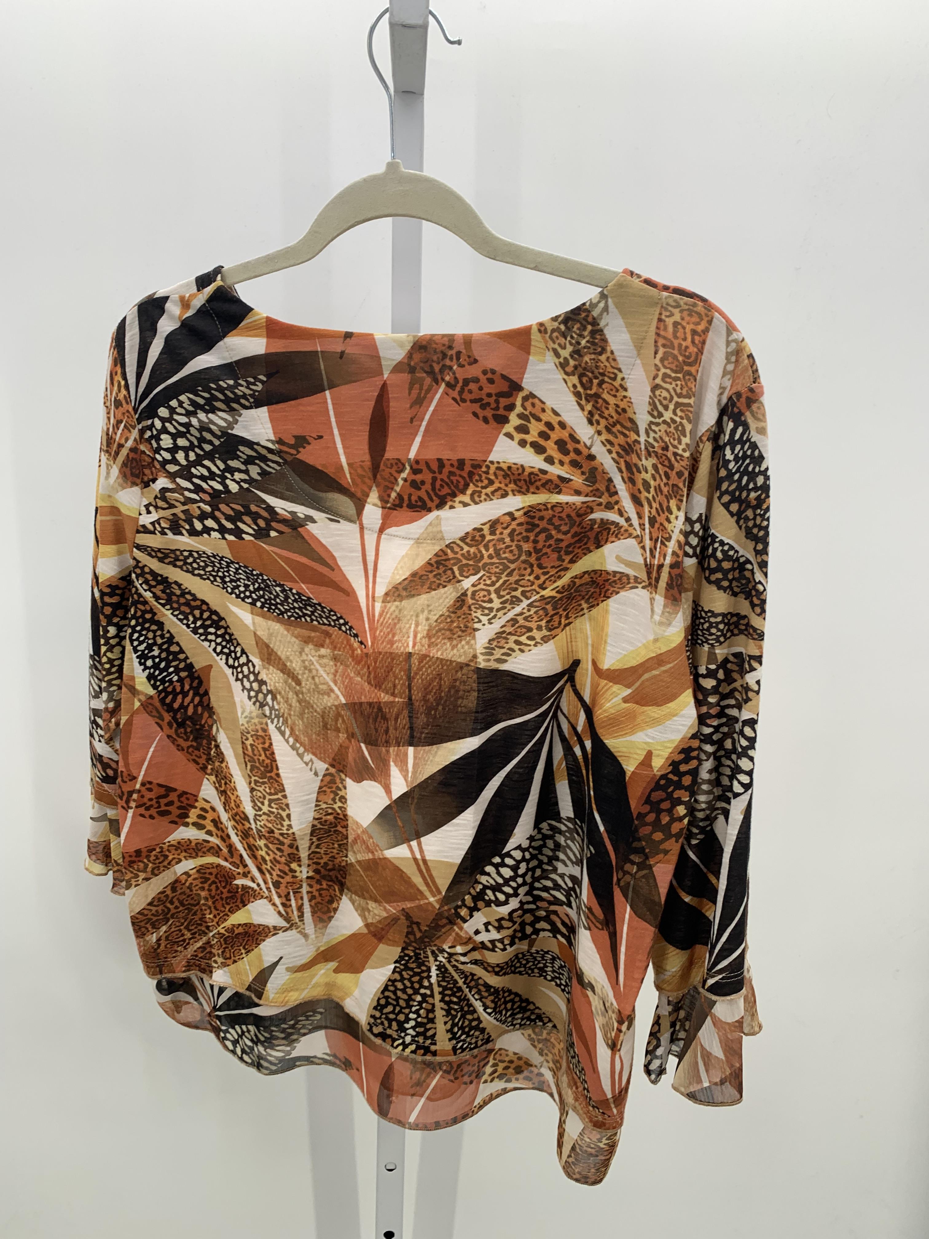 Alfred Dunner Size Large Petite Petite 3/4 Sleeve Shirt