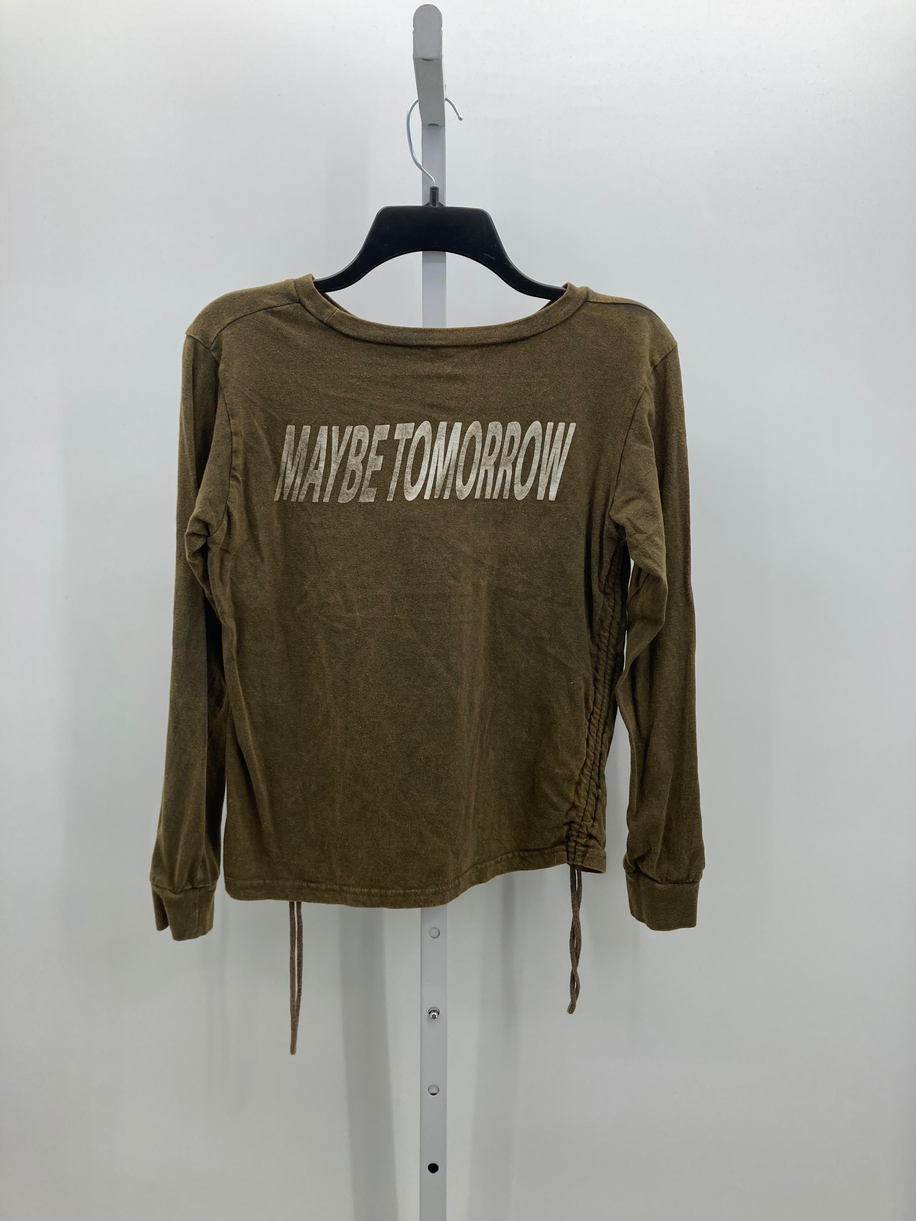 On Fire Size Medium Juniors Long Sleeve Shirt
