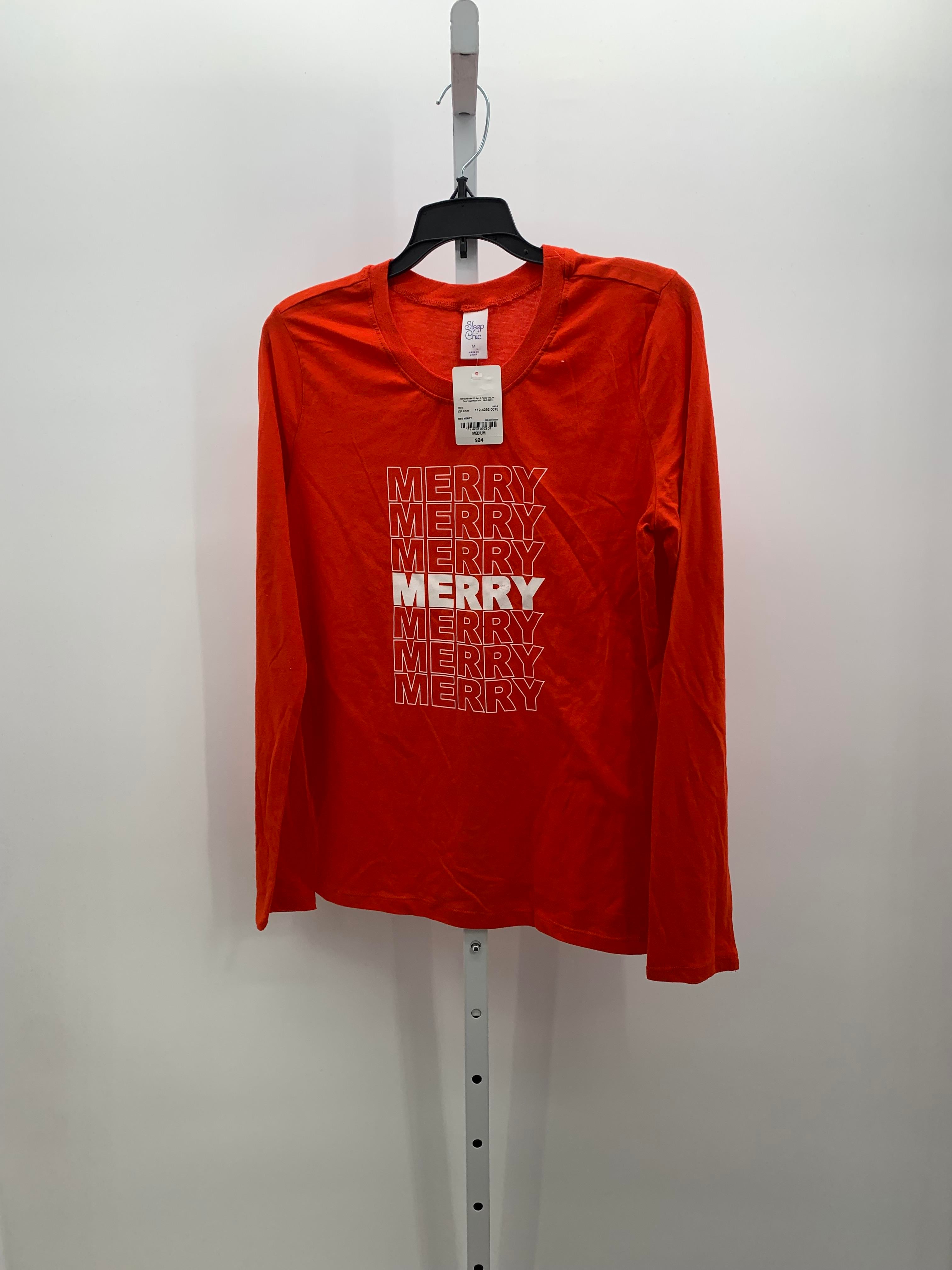 NEW LONG SLV SLEEP SHIRT MERRY.