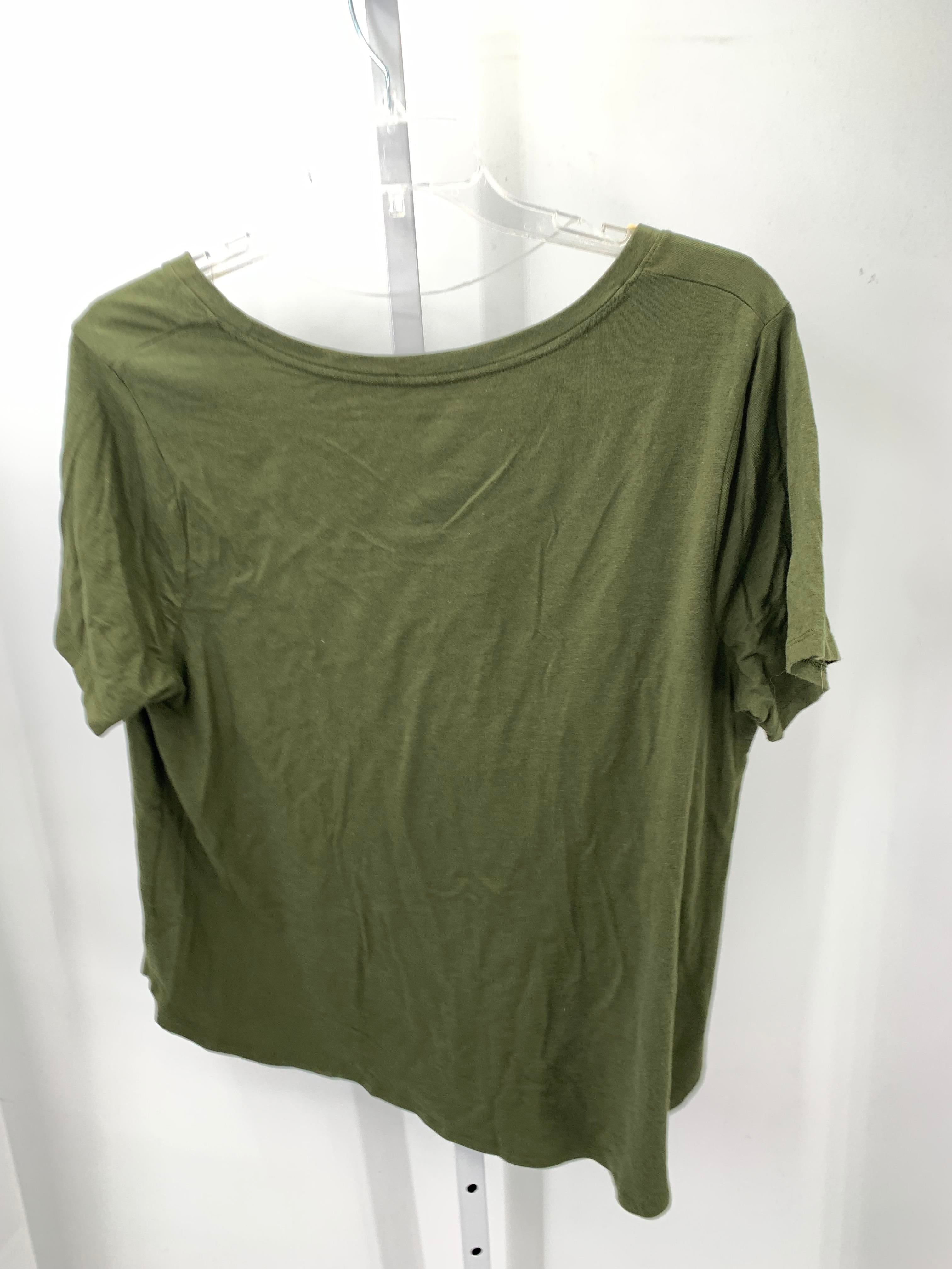 Ava & Viv Size 1X Womens Short Sleeve Shirt