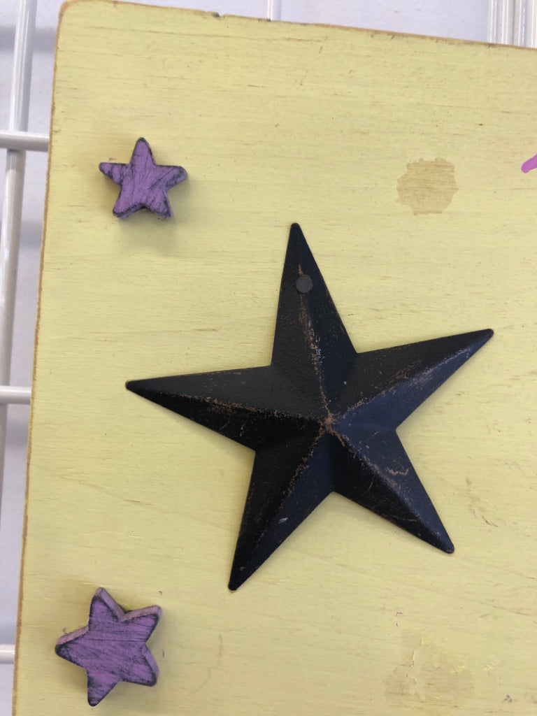 TWINKLE TWINKLE YELLOW WALL ART.