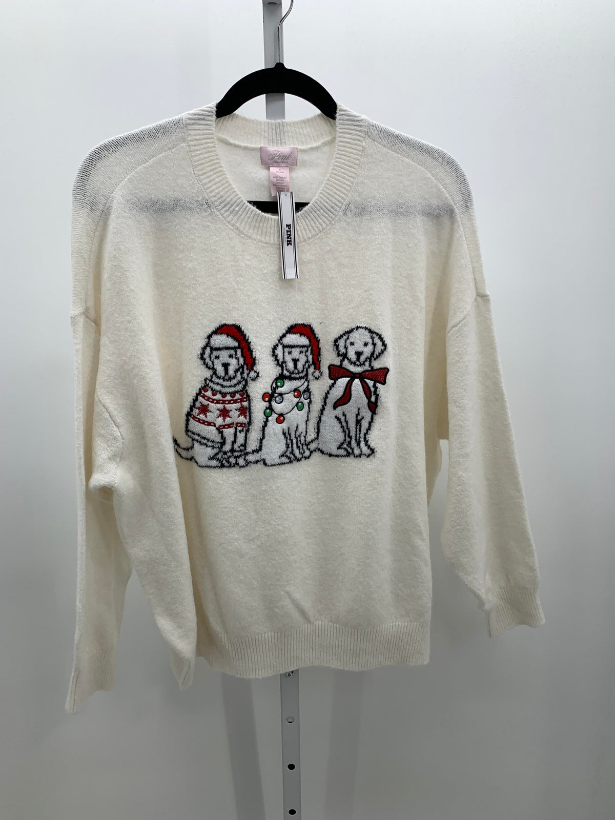 NEW LONG SLV SWEATER XMAS DOGS