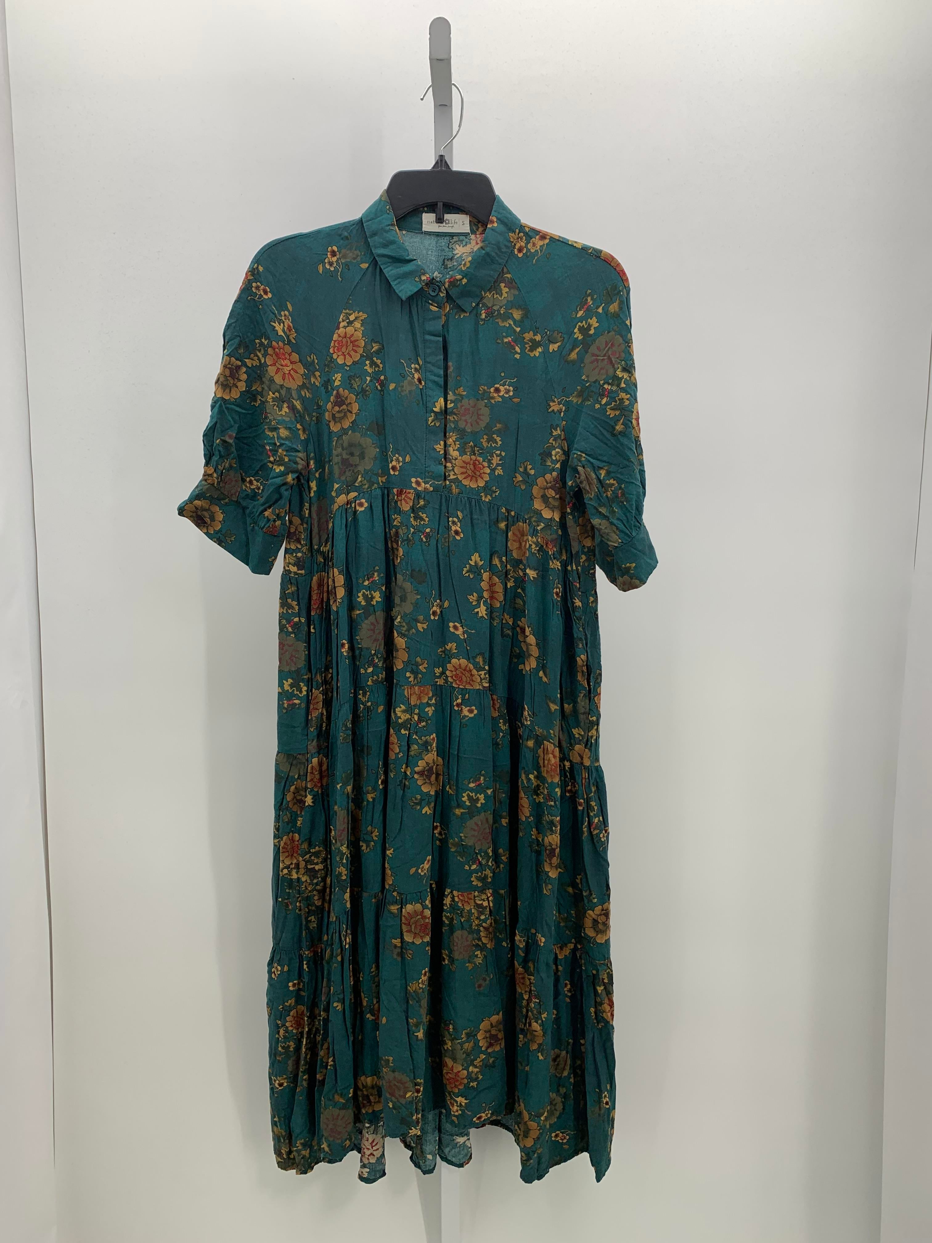 Natural Life Size Small Misses Short Sleeve Dress