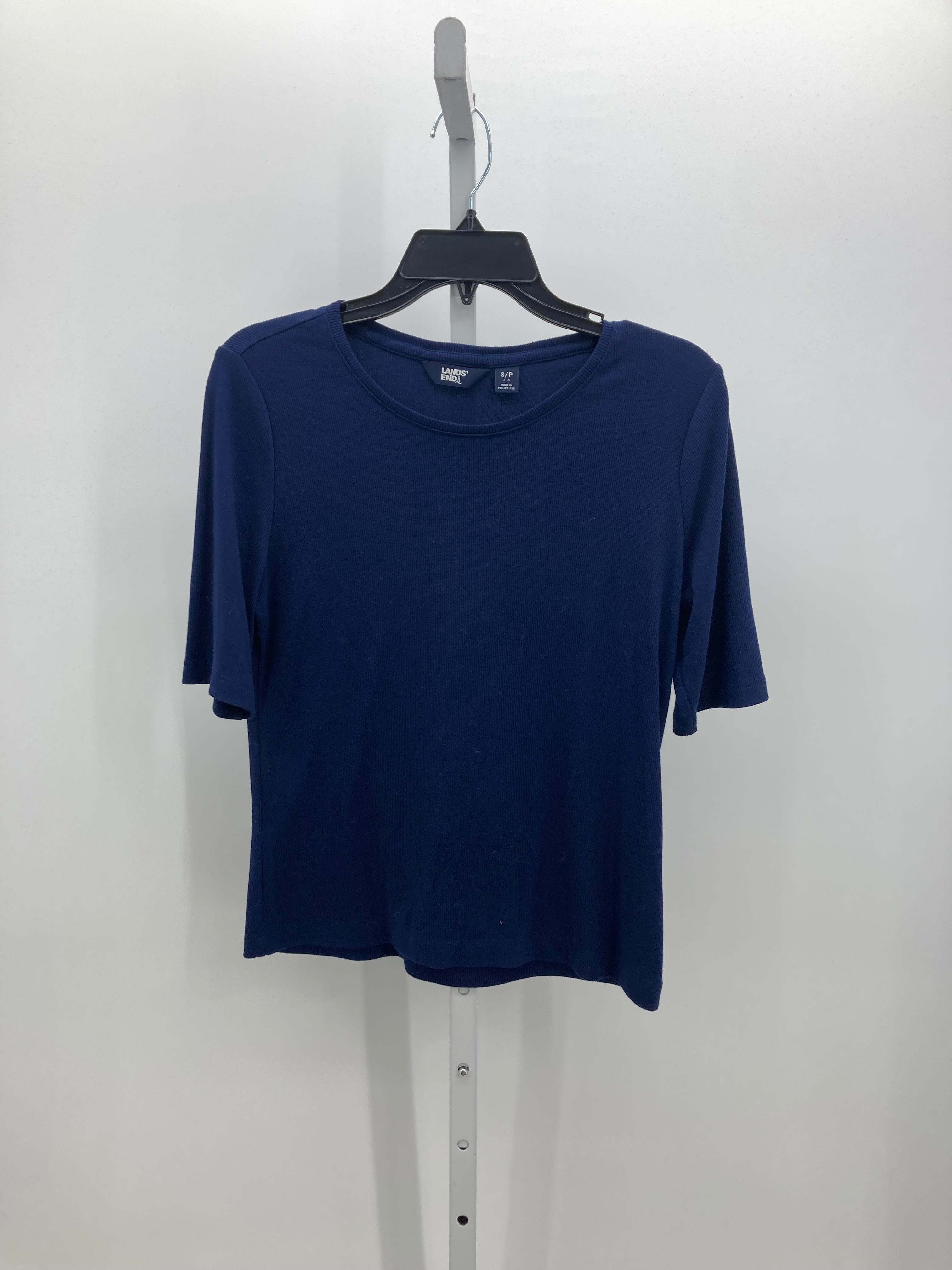 Lands End Size Small Misses Short Sleeve Shirt