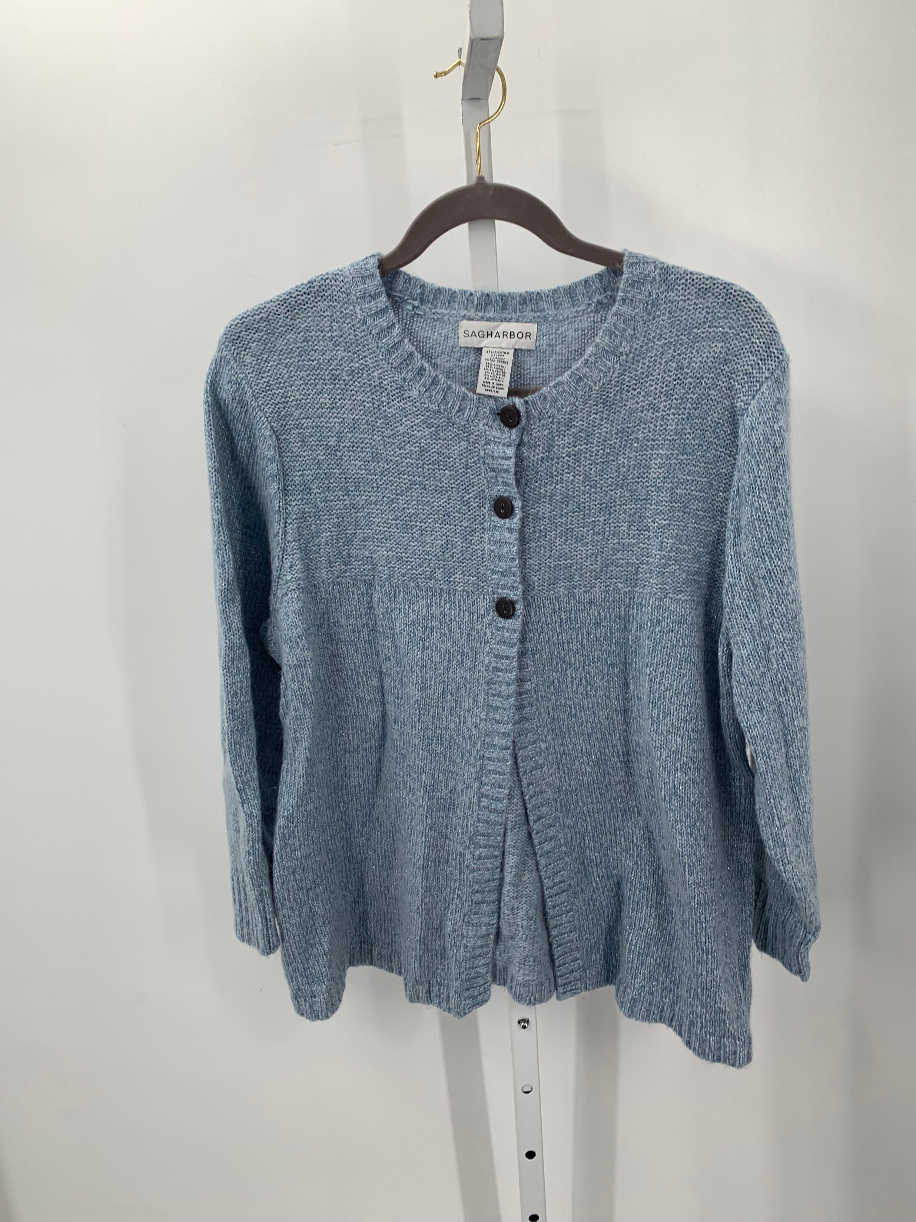Sag Harbor Size Extra Large Misses Long Slv Sweater