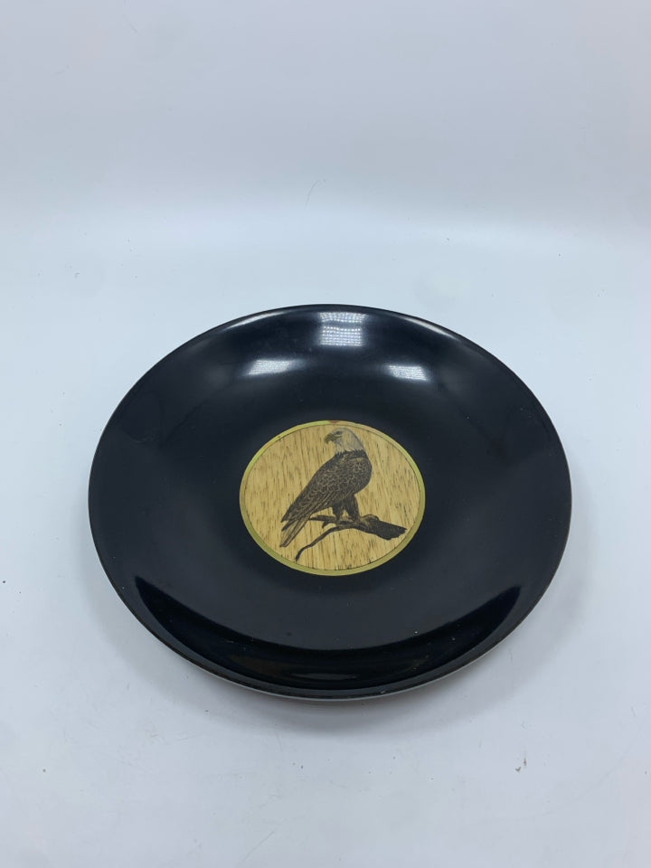 VTG COUROC OF MONTEREY GOLD EAGLE INLAY BOWL.
