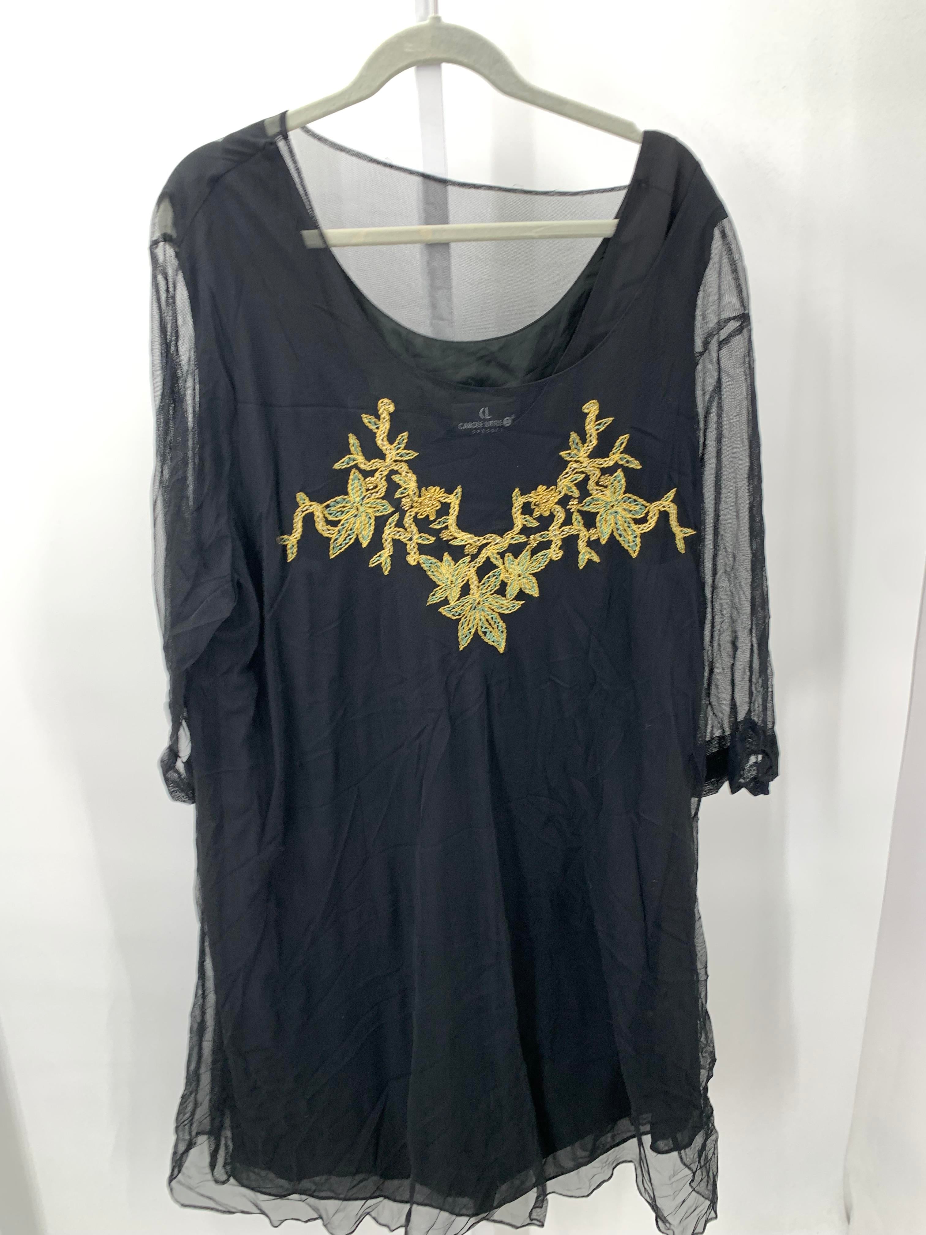 Carole Little Size 24W Womens Long Sleeve Dress