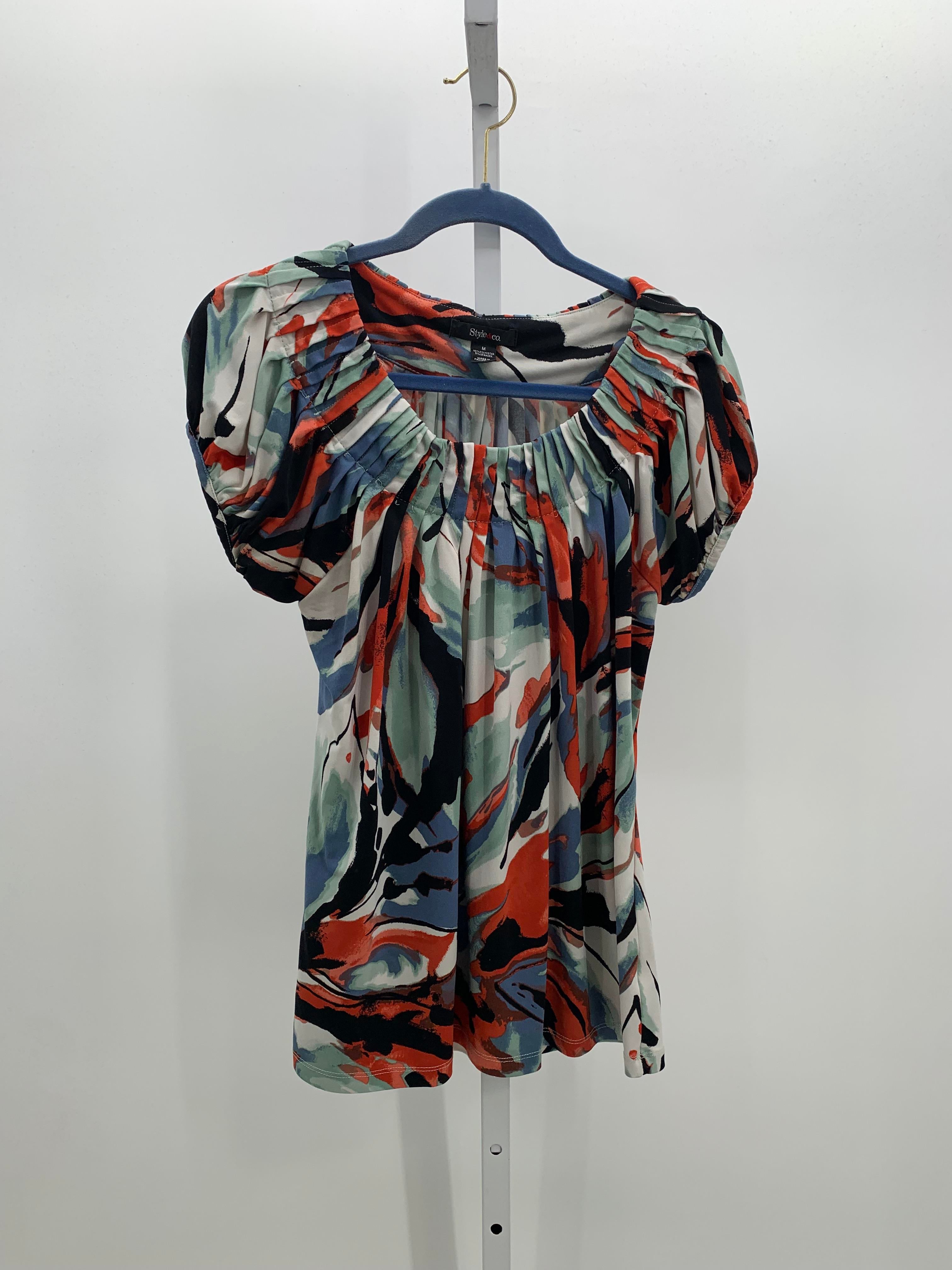 Style & Co. Size Medium Misses Short Sleeve Shirt