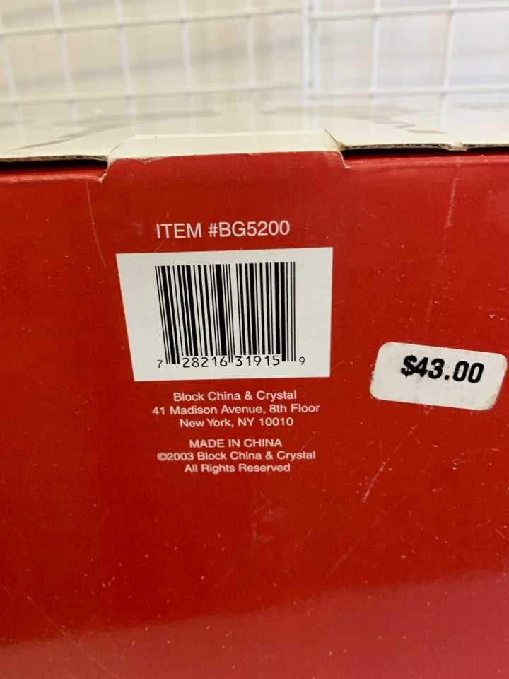12 DAYS OF XMAS WINE GOBLETS-IN BOX.