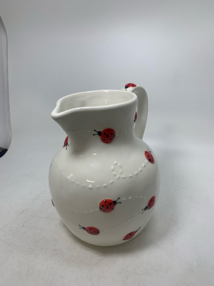 EMBOSSED LADYBUG PITCHER.