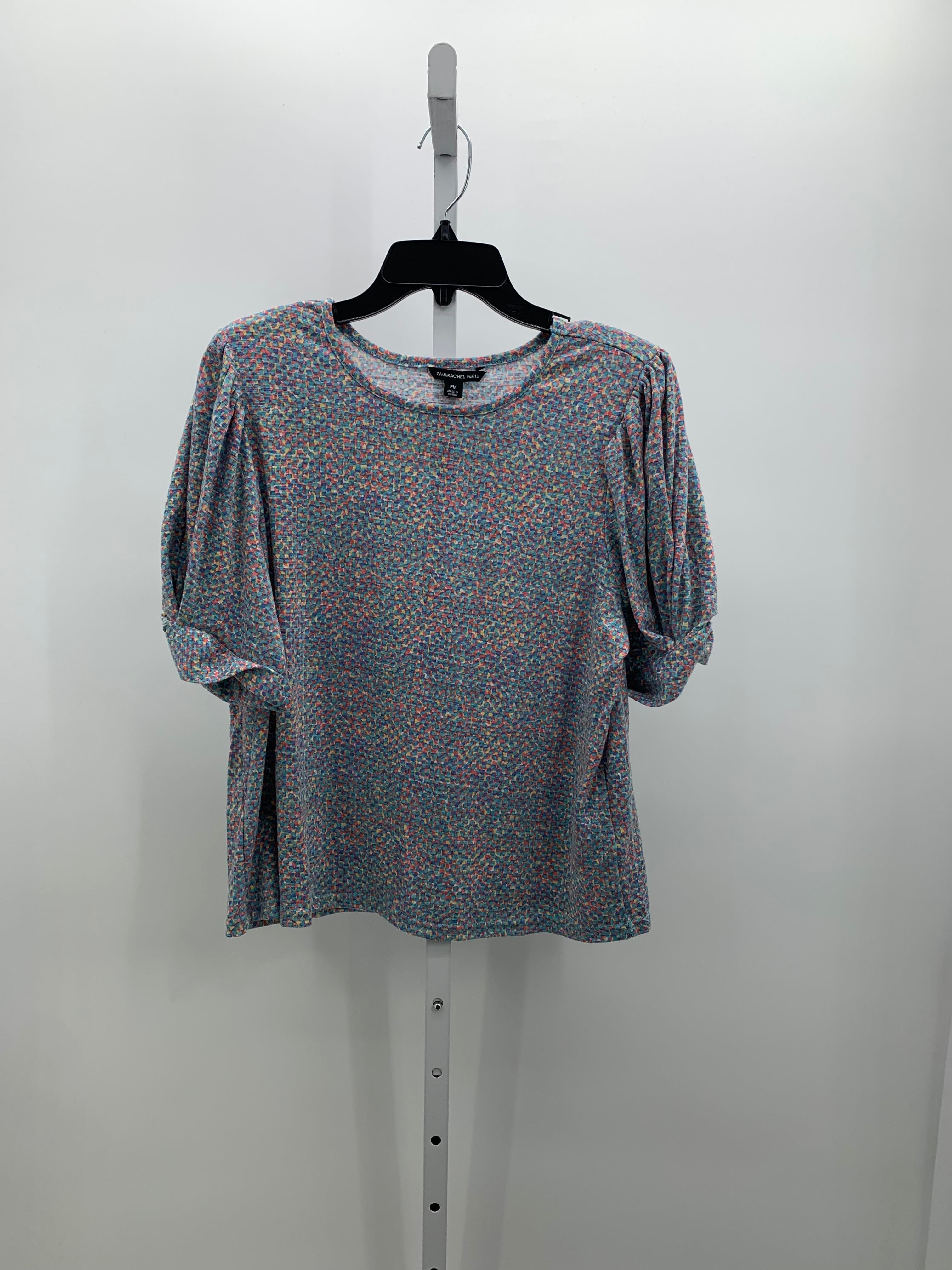 Zac & Rachel Size Medium Petite Petite Short Sleeve Shirt