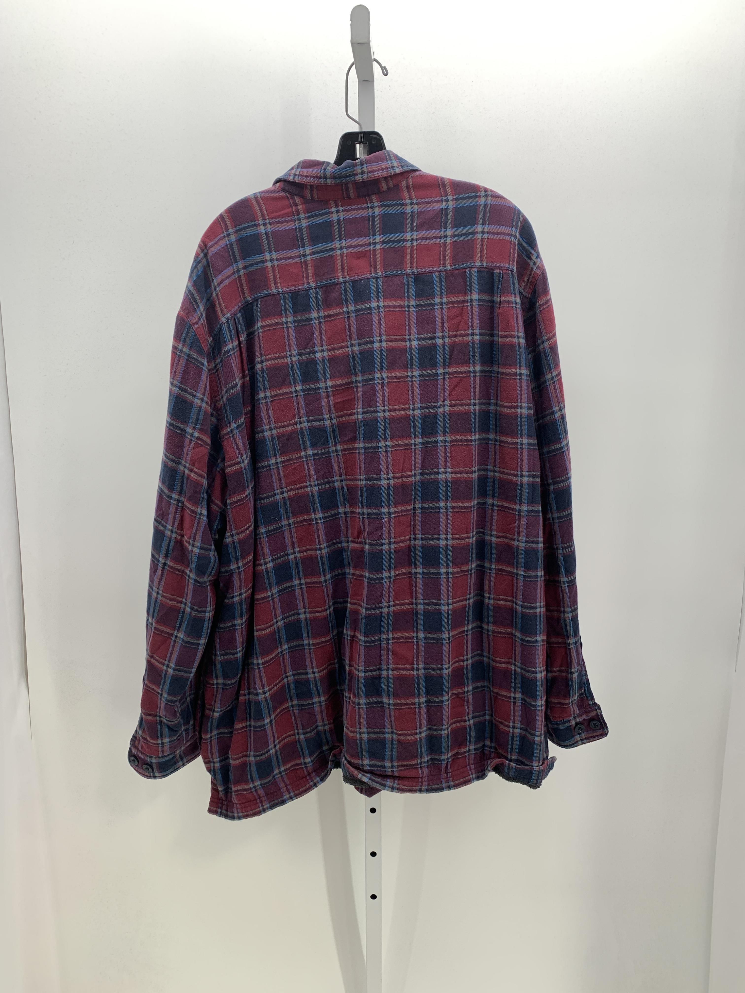 BLUE PLAID SHERPA LINED SHACKET