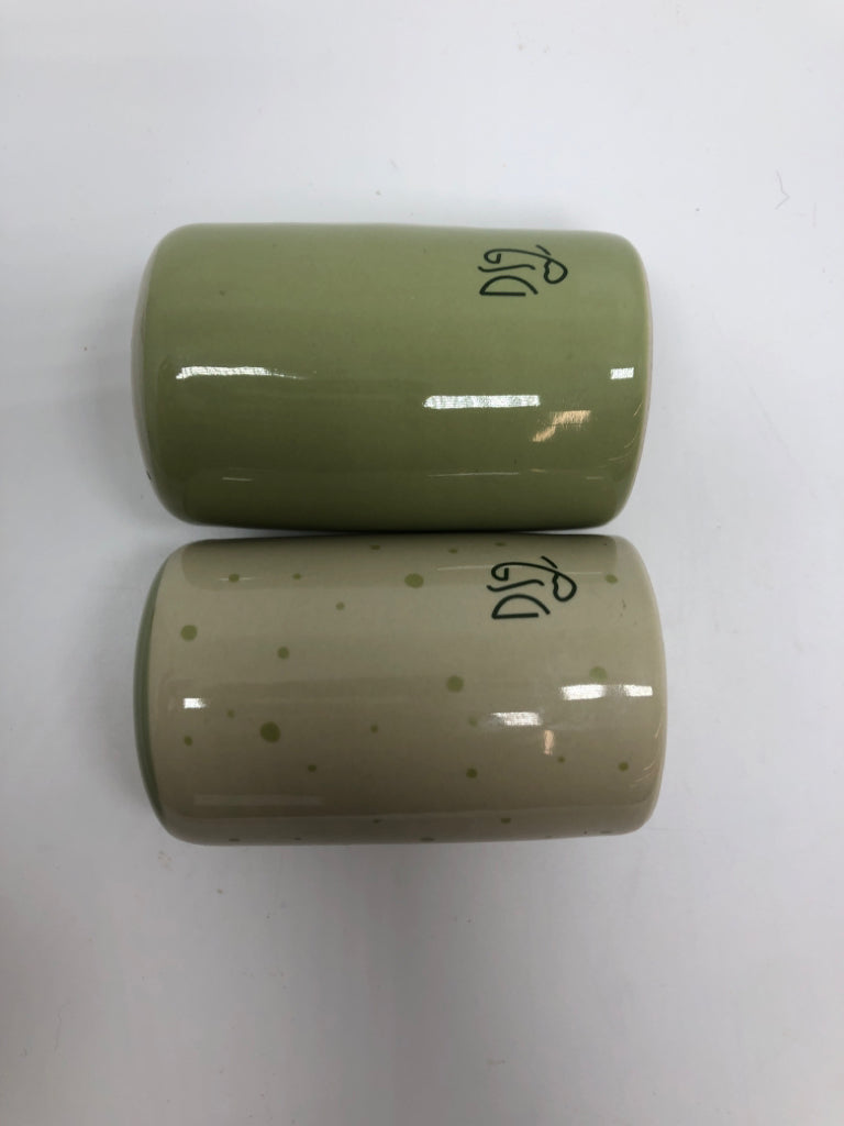 2PC DARLING SPRING GREEN S+P SHAKERS.
