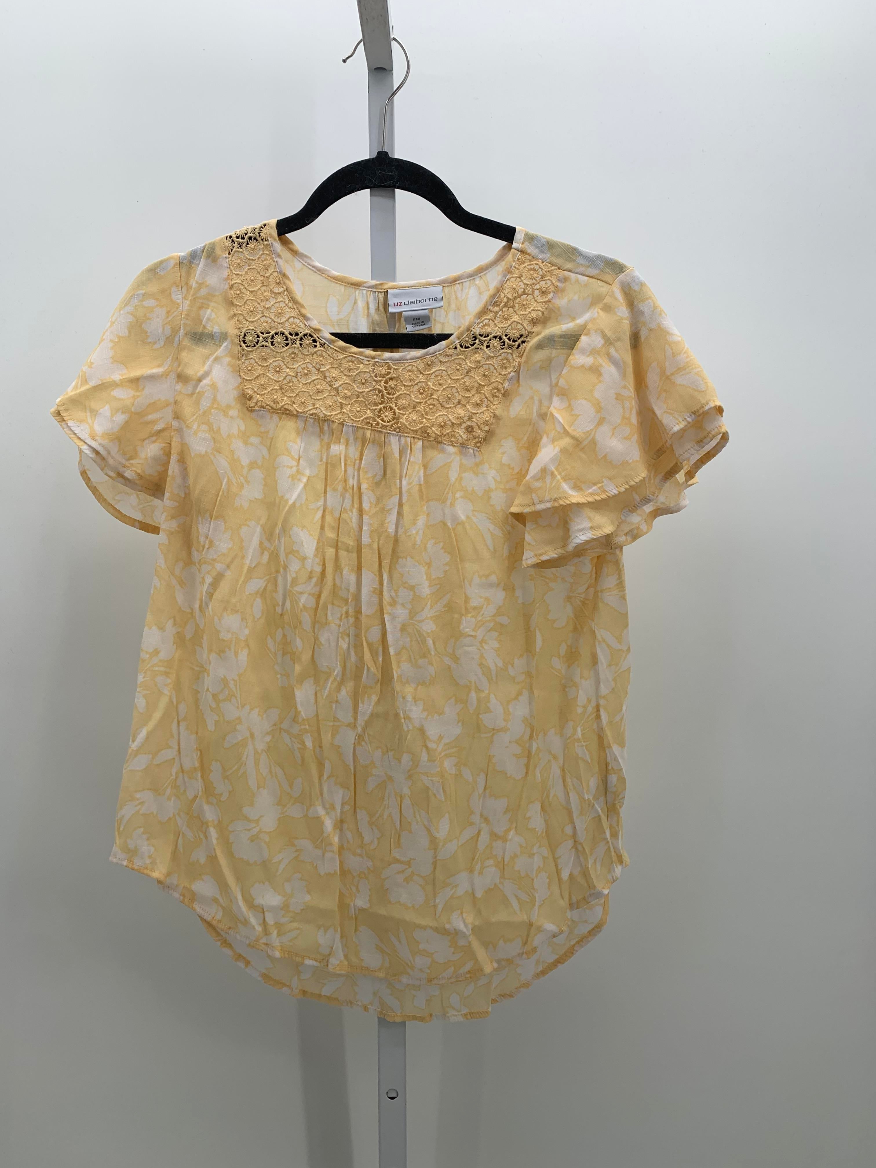 Liz Claiborne Size Medium Petite Petite Short Sleeve Shirt