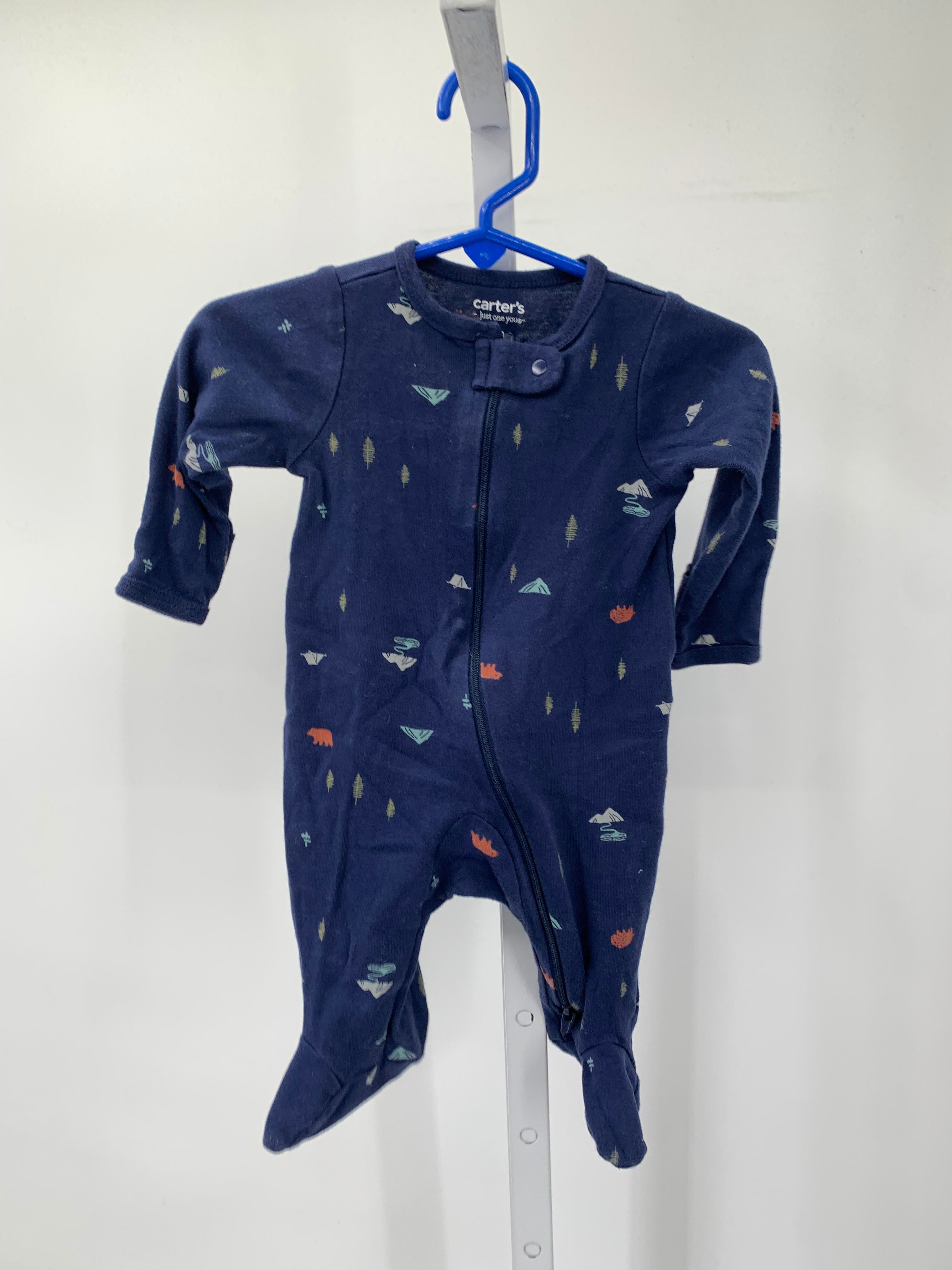 TREES CAMPING ZIP KNIT